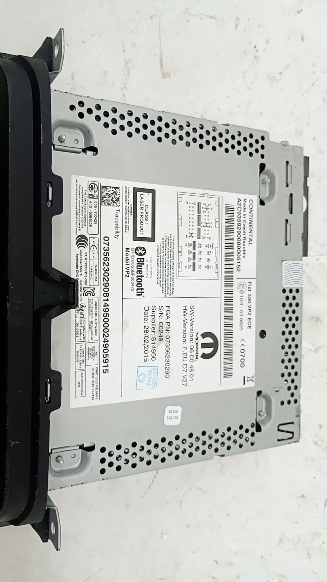 Pantalla multifuncion FIAT 500 L (330) 3