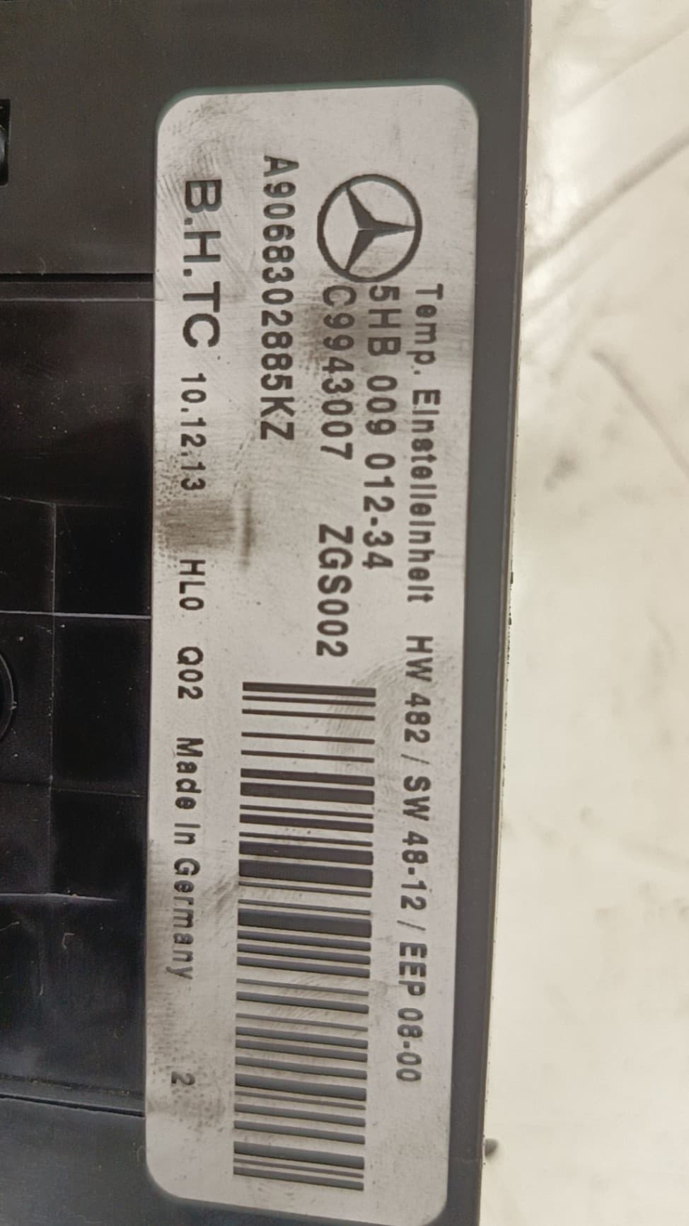Recambio MERCEDES-BENZ SPRINTER 3,5-T FURGONETA (B906) ref. A9068302885 2