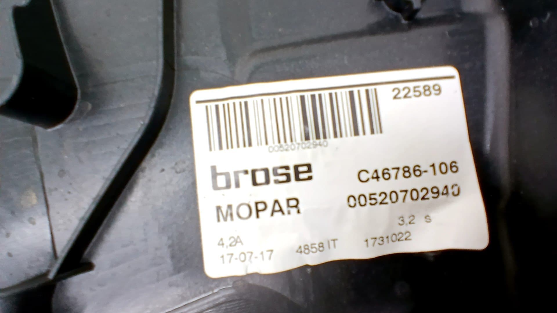 Elevalunas delantero derecho JEEP RENEGADE 2