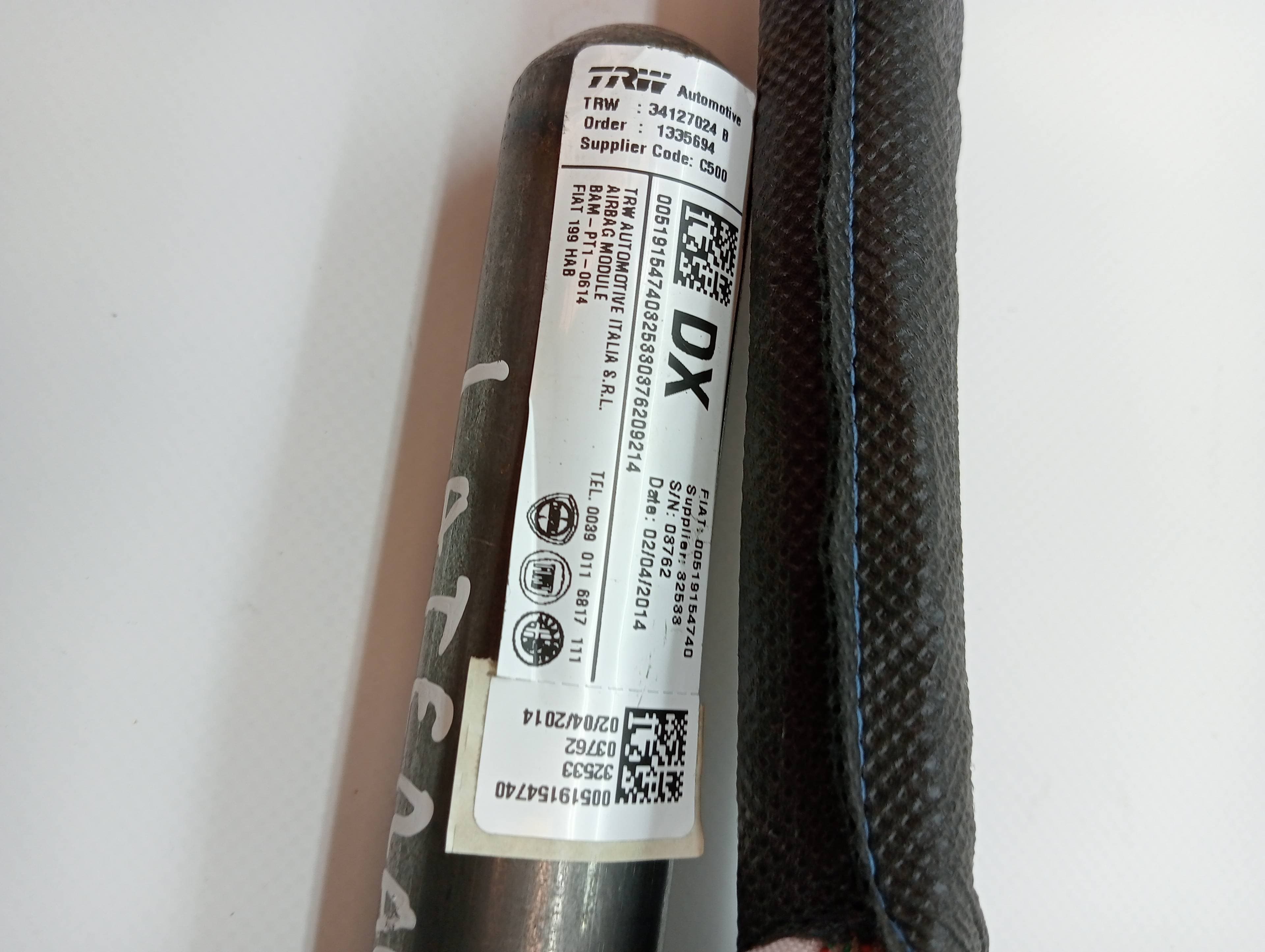 Airbag cortina delantero derecho FIAT PUNTO (EVO) (199) 2