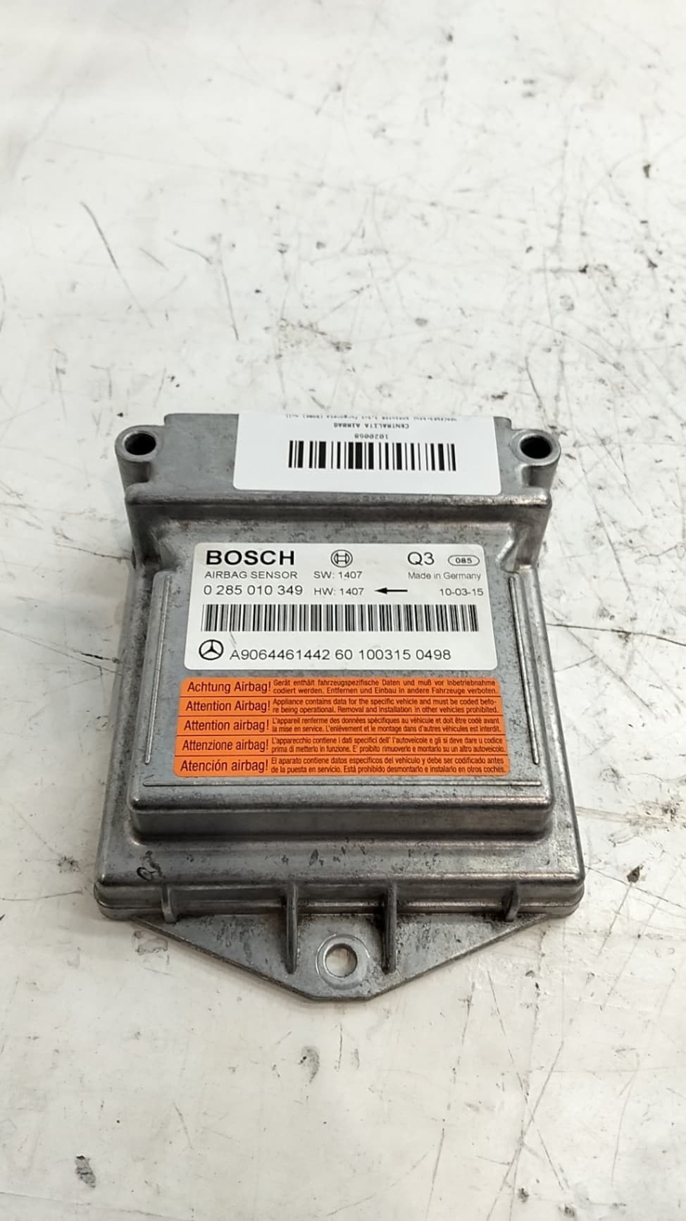 Centralita airbag MERCEDES-BENZ SPRINTER 3,5-T FURGONETA (B906) 3