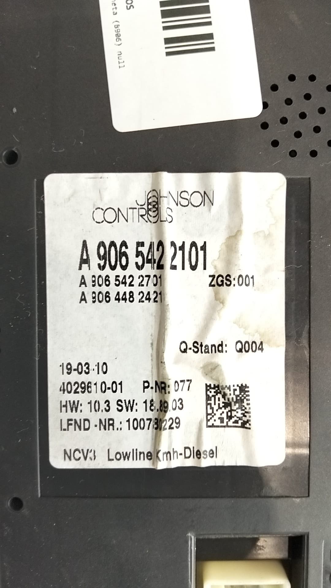 Cuadro instrumentos MERCEDES-BENZ SPRINTER 3,5-T FURGONETA (B906) 3