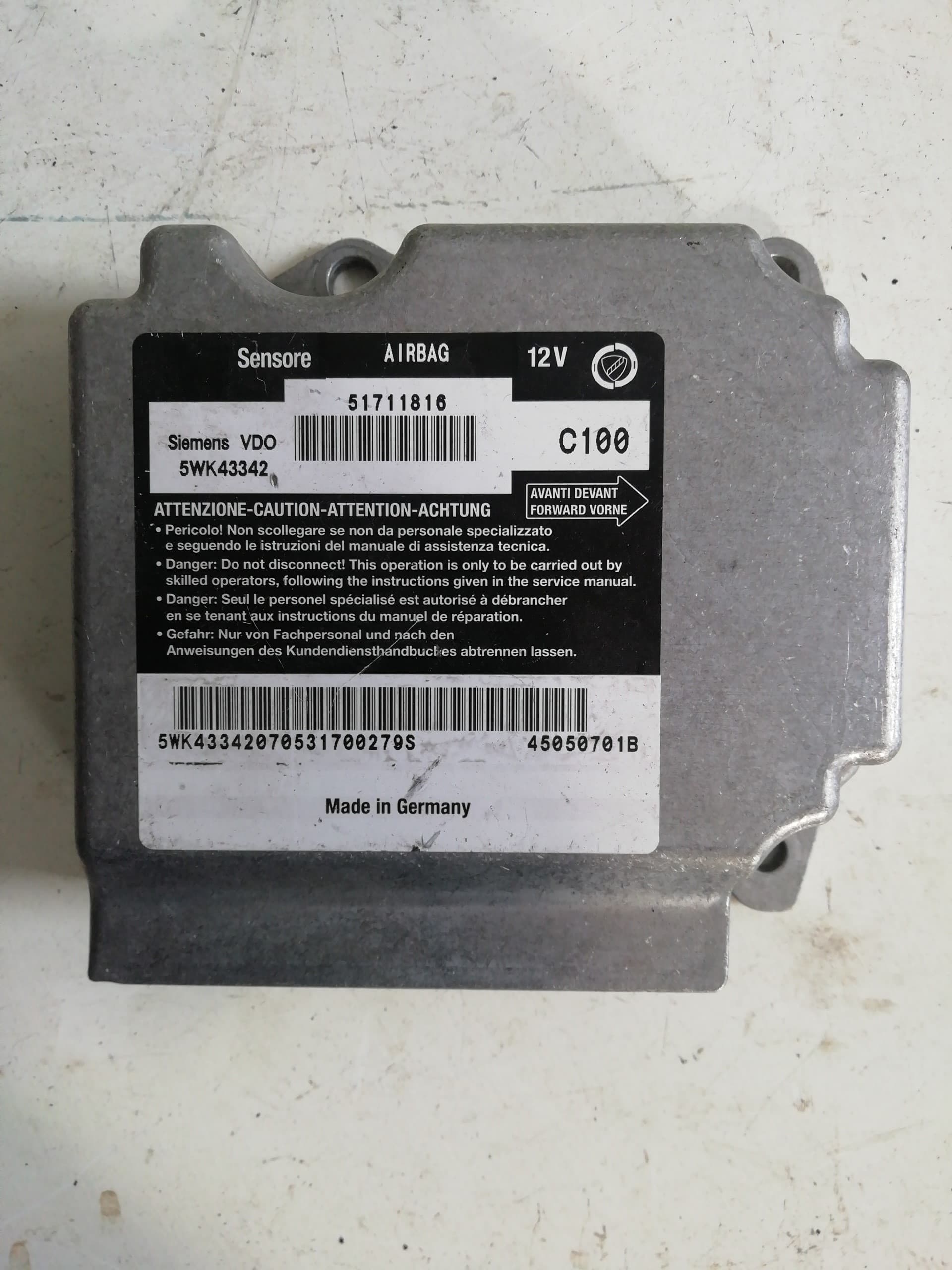 Centralita airbag FIAT STILO (192)