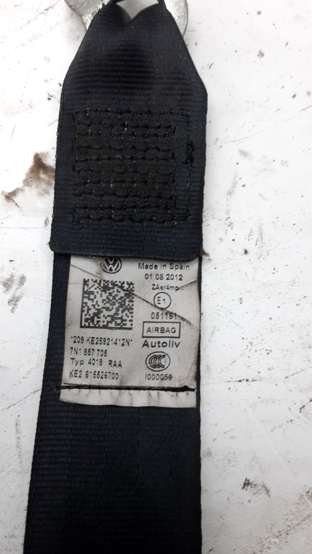 Cinturon seguridad delantero izquierdo SEAT ALHAMBRA (711) 2