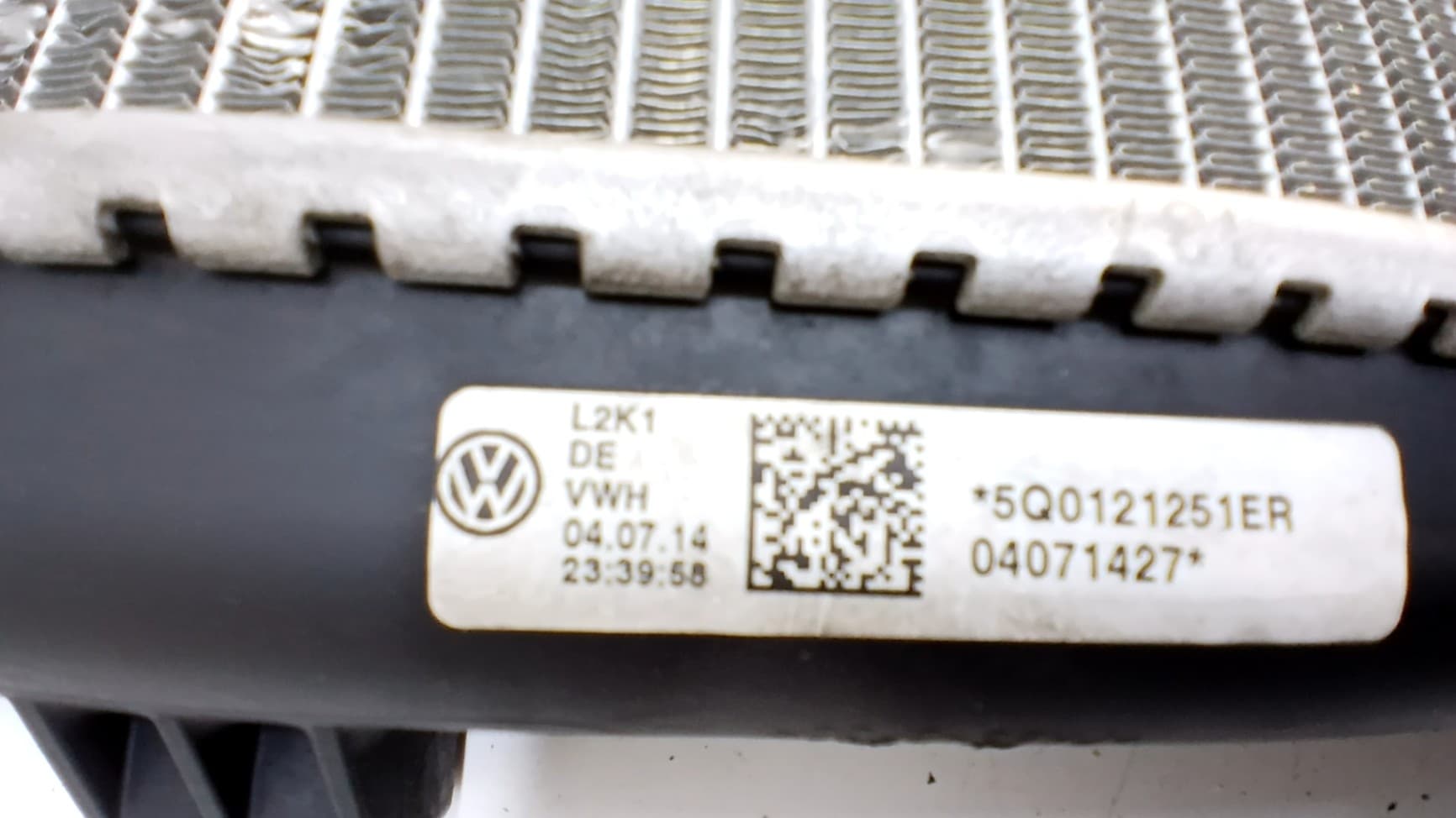 Radiador agua SKODA OCTAVIA 2