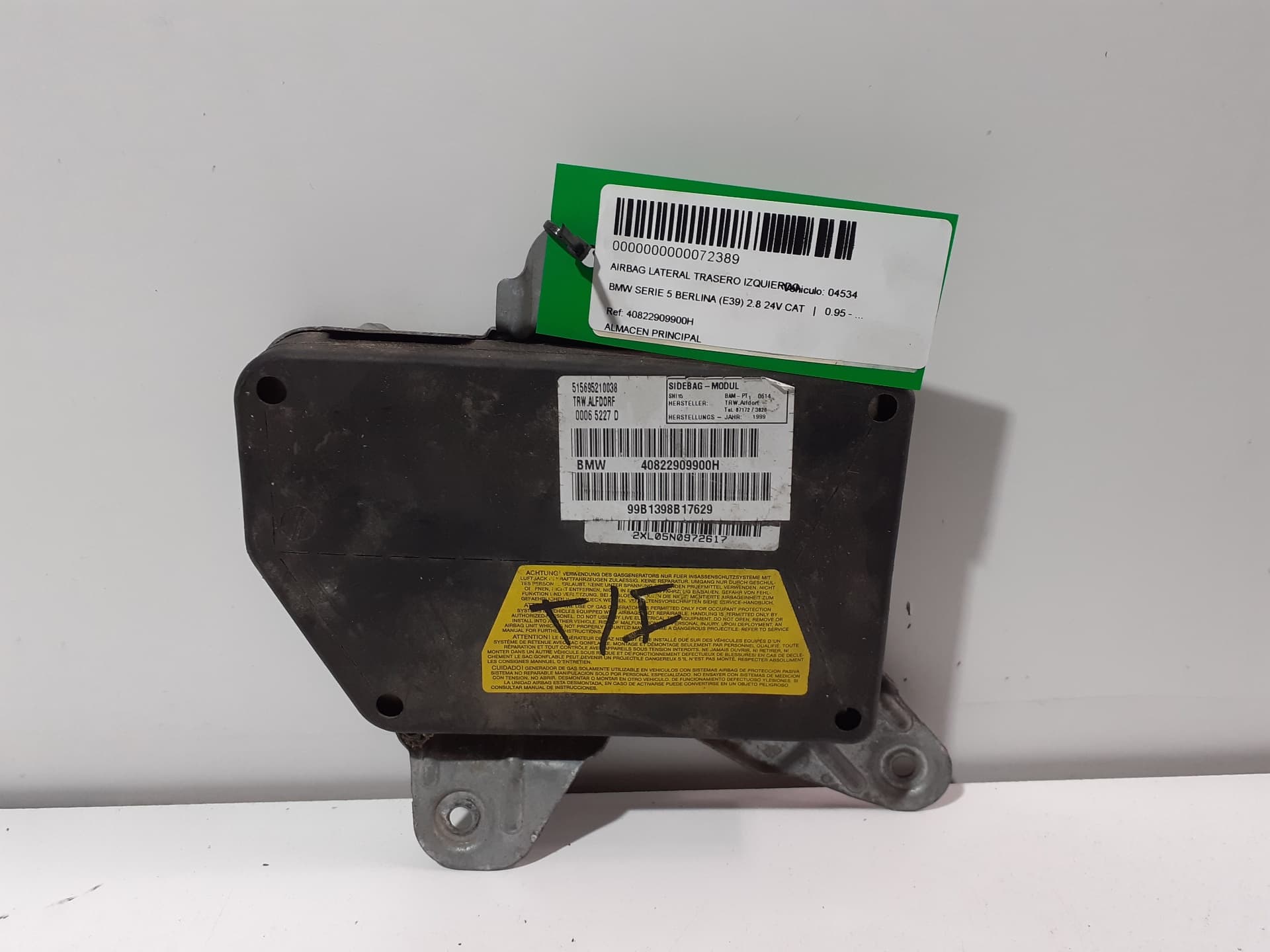 Airbag delantero izquierdo BMW SERIE 5 BERLINA (E39)