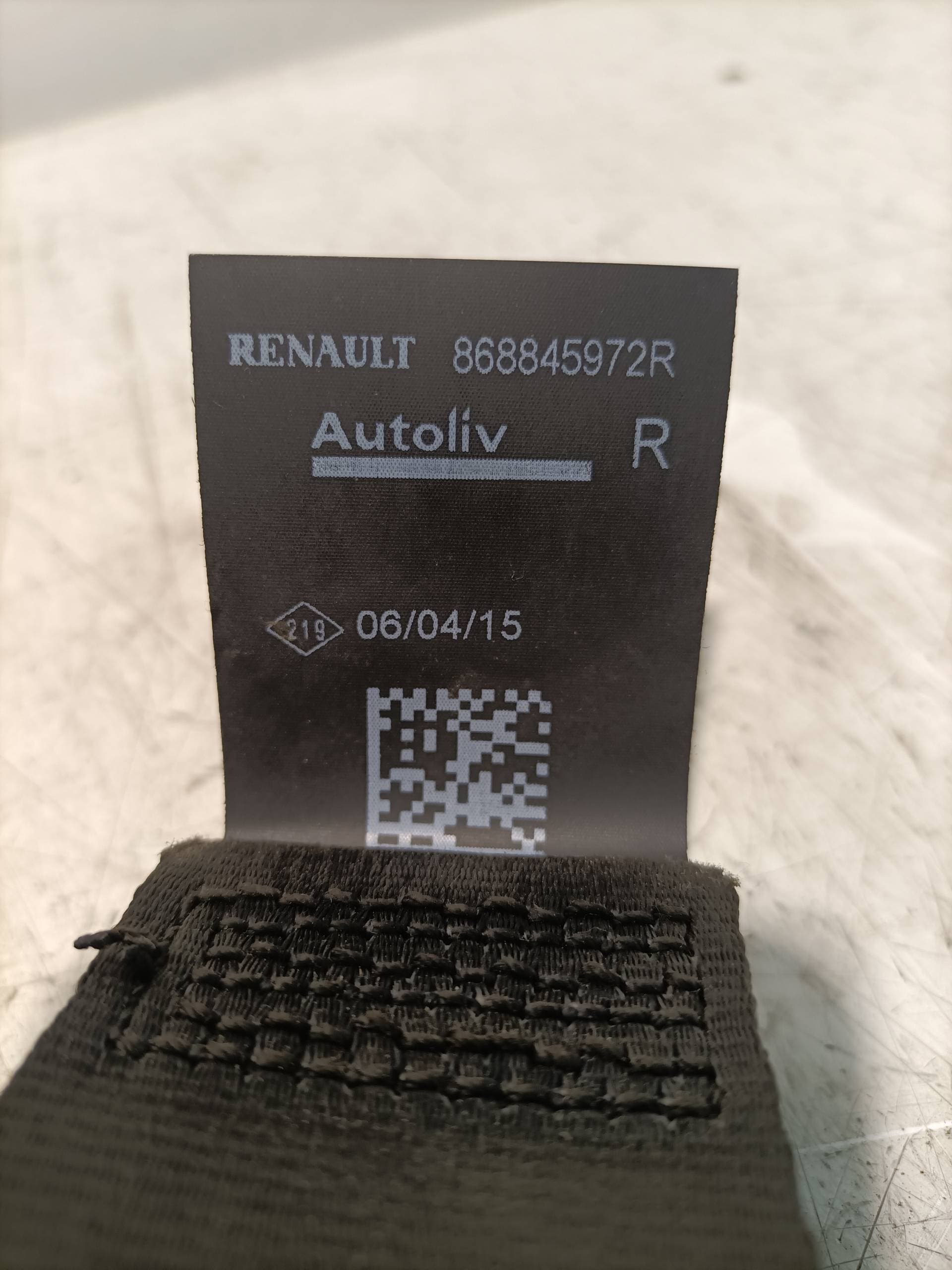 Cinturon seguridad delantero derecho DACIA SANDERO 3
