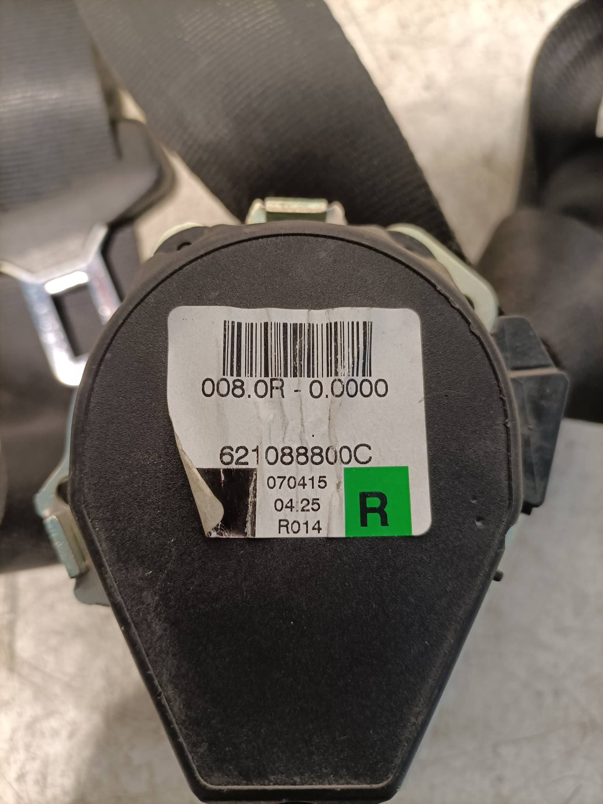 Cinturon seguridad delantero derecho DACIA SANDERO 2