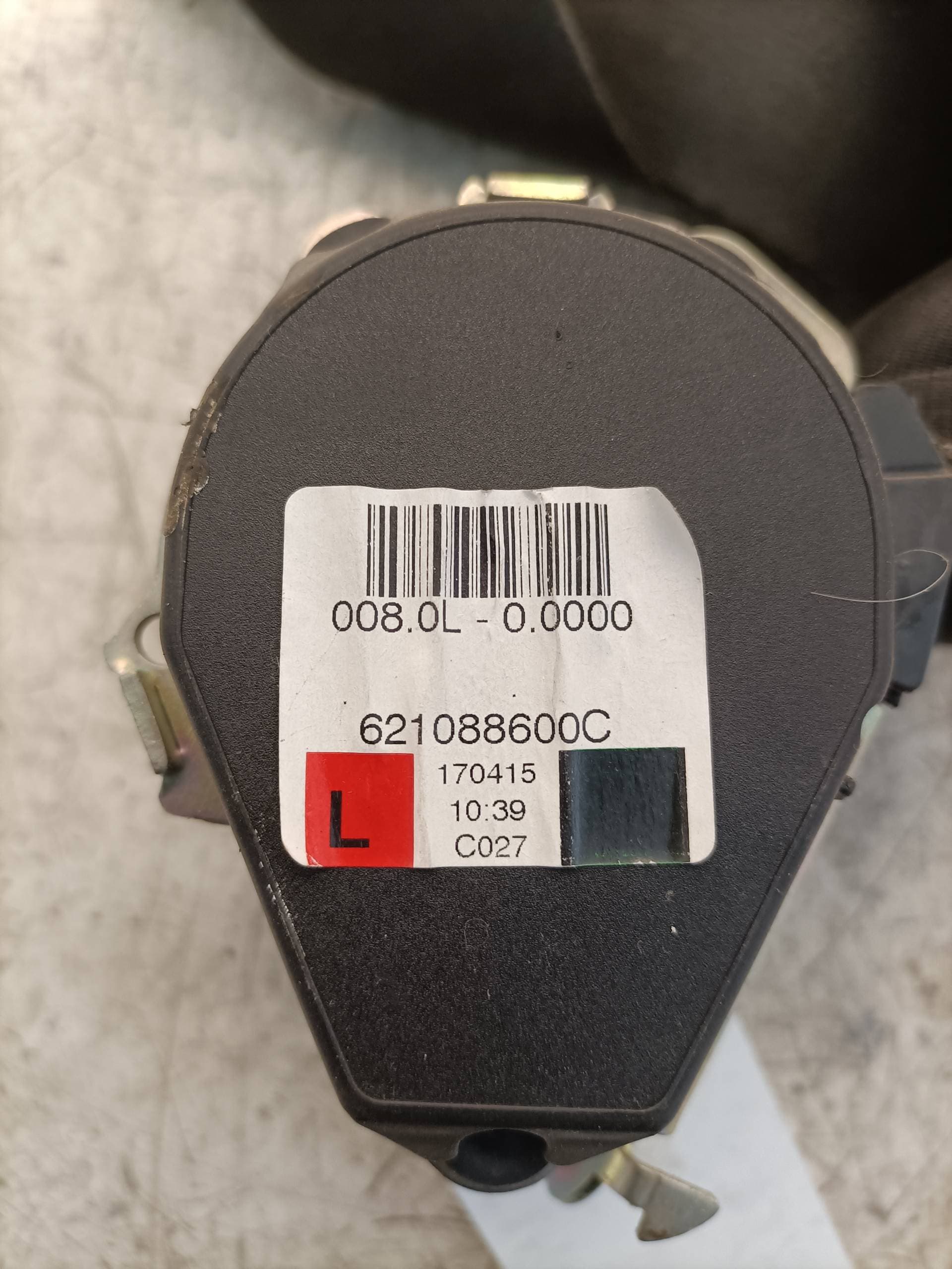 Cinturon seguridad delantero izquierdo DACIA SANDERO 2