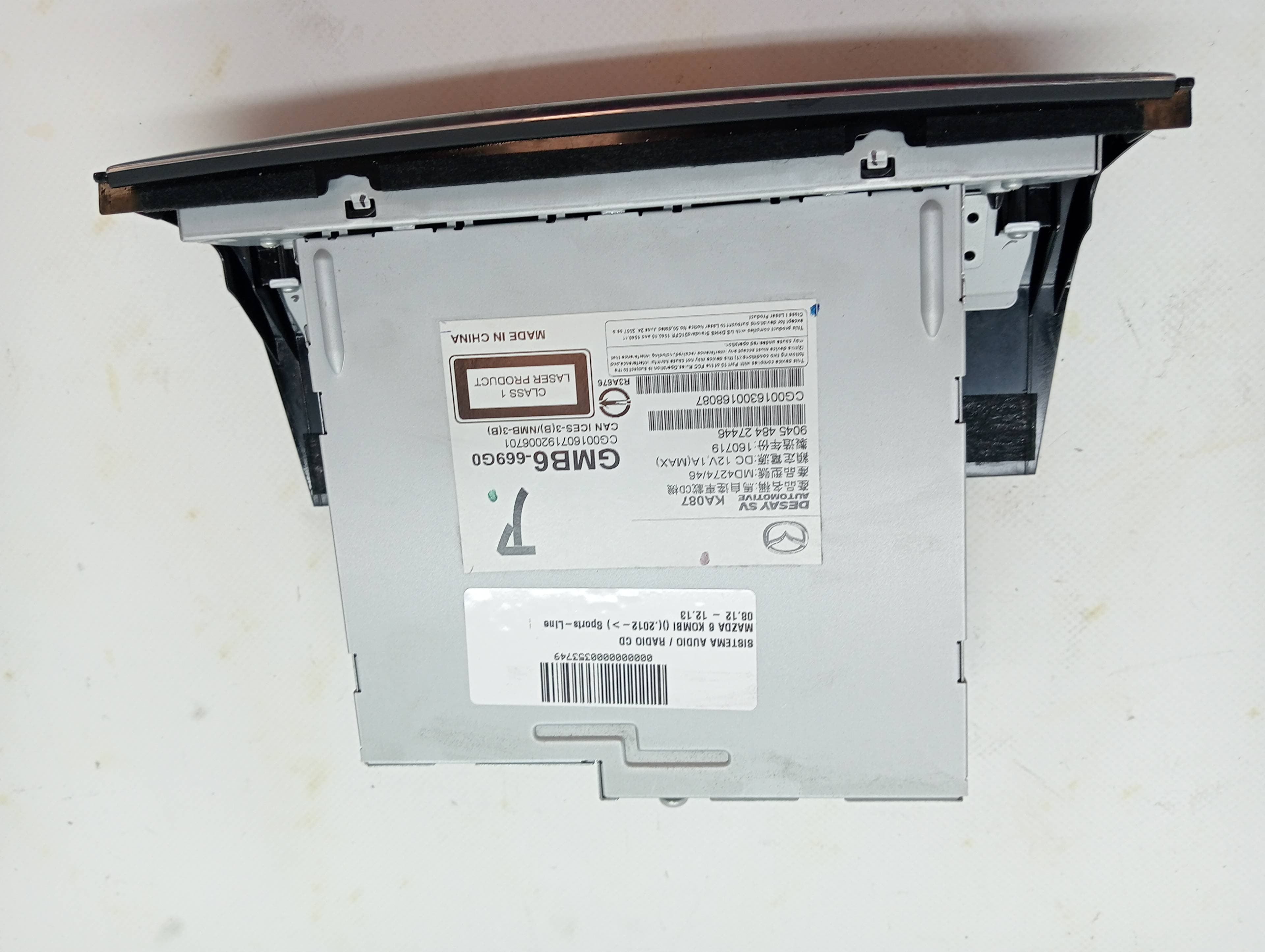 Sistema audio / radio cd MAZDA 6 KOMBI ()(.2012->)