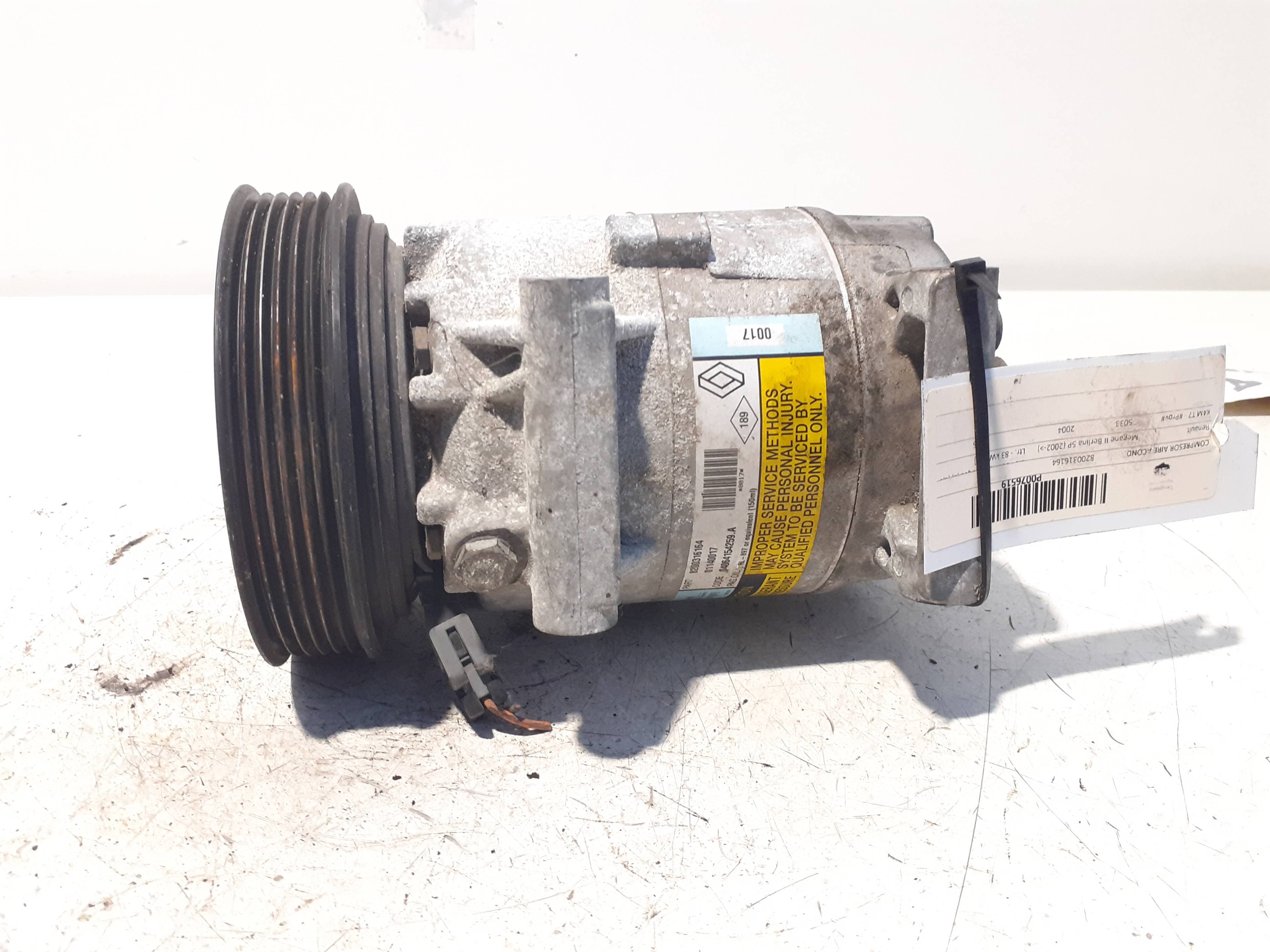 Recambio RENAULT MEGANE II CLASSIC BERLINA ref. 8200316164 3