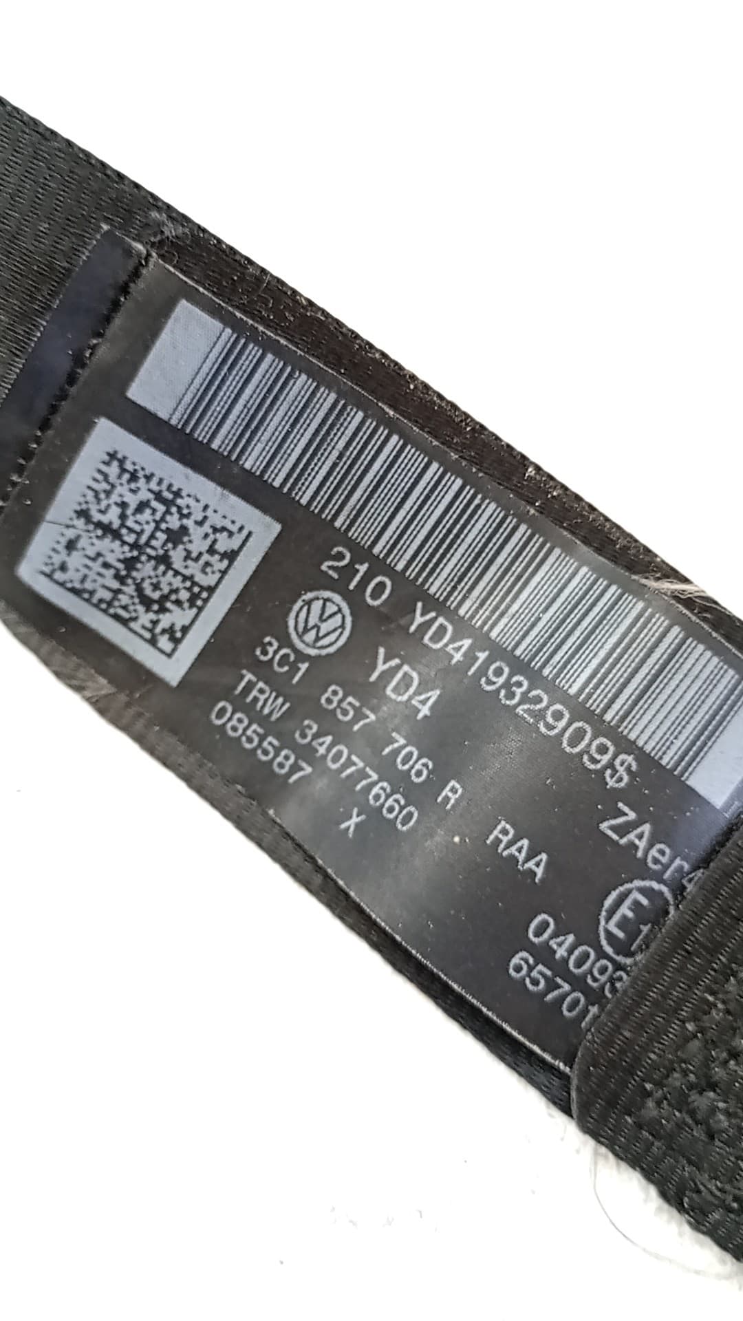 Cinturon seguridad delantero derecho VOLKSWAGEN PASSAT CC (357) 2