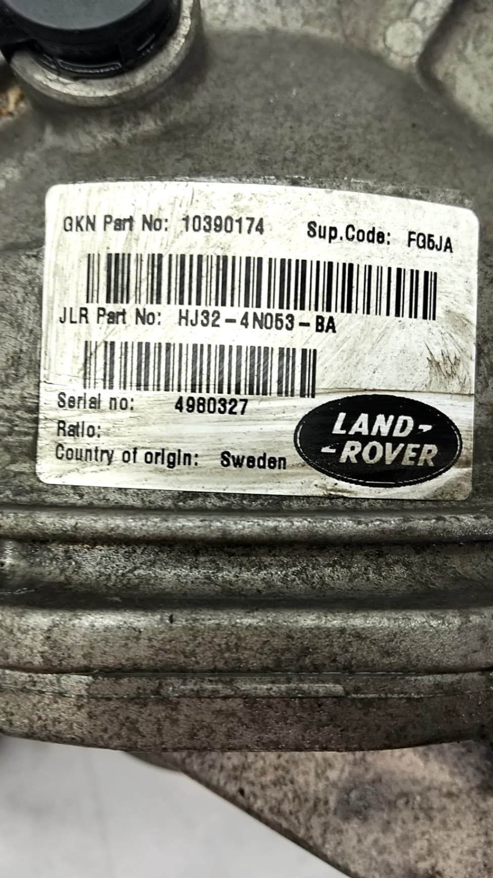 Diferencial trasero LAND ROVER RANGE ROVER EVOQUE 4