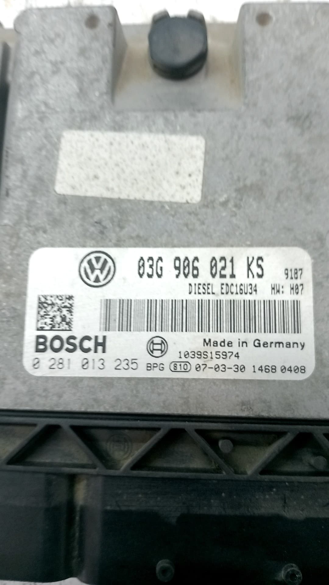 Centralita motor uce VOLKSWAGEN GOLF V BERLINA (1K1) 2