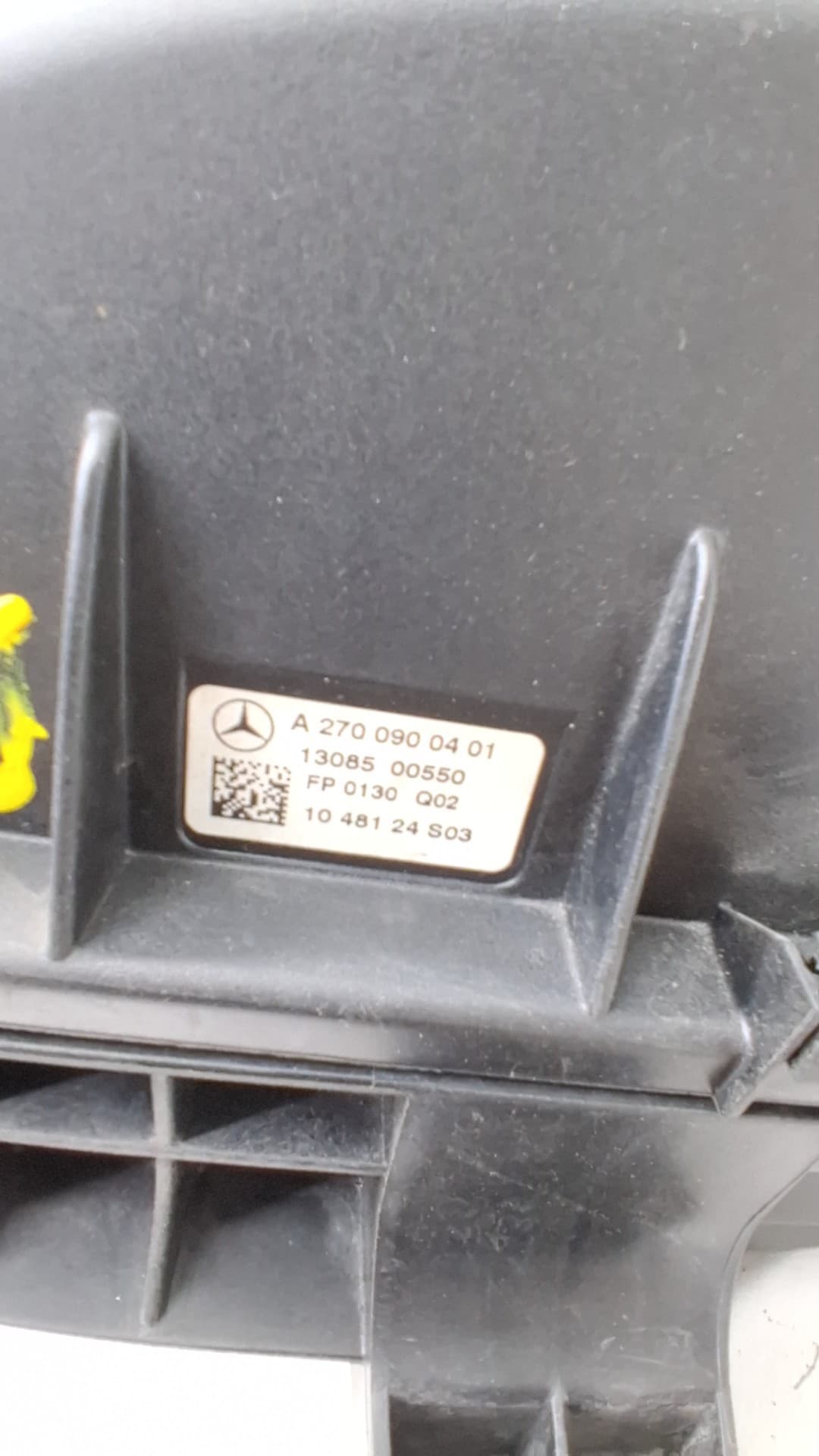 Caja filtro aire MERCEDES-BENZ CLASE A (W169) 4
