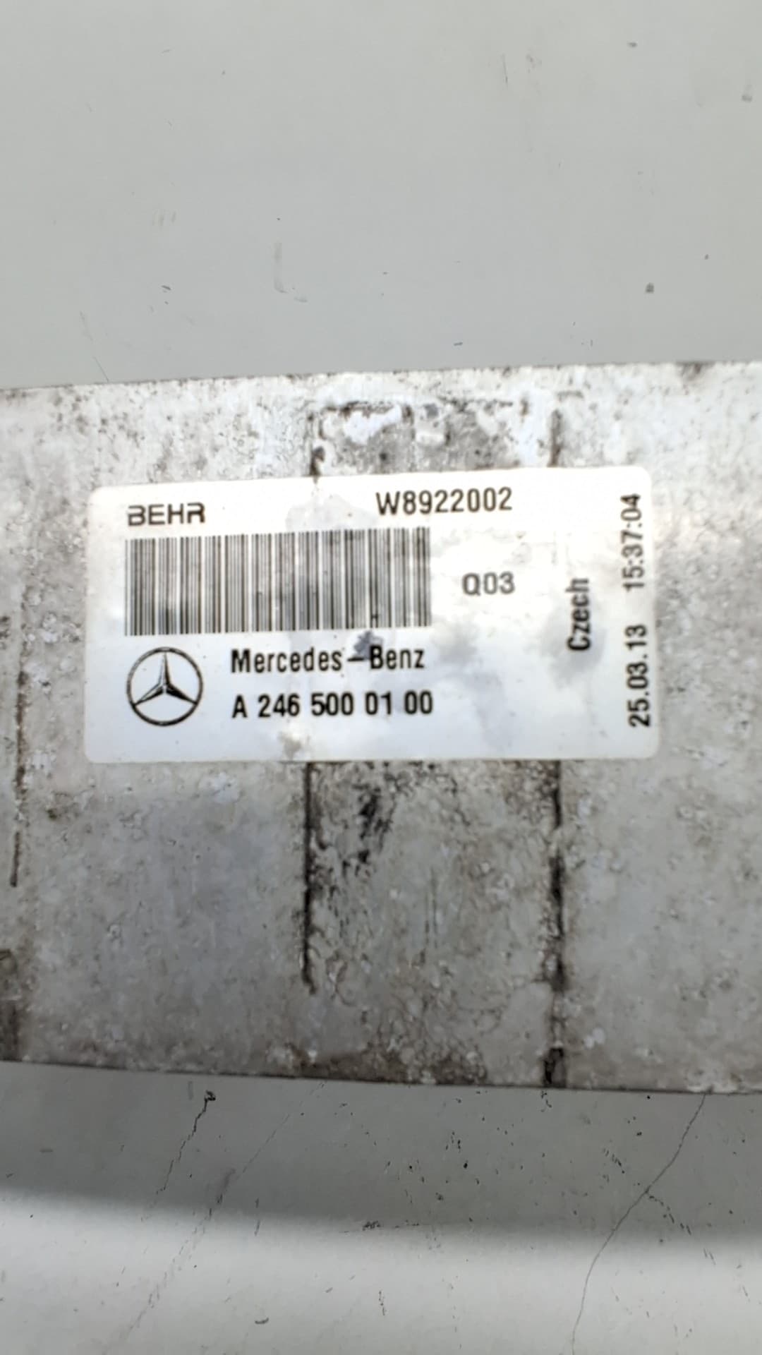 Intercooler MERCEDES-BENZ CLASE A (W169) 3