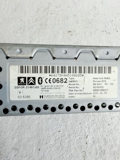 Sistema audio / radio cd CITROEN C4 BERLINA