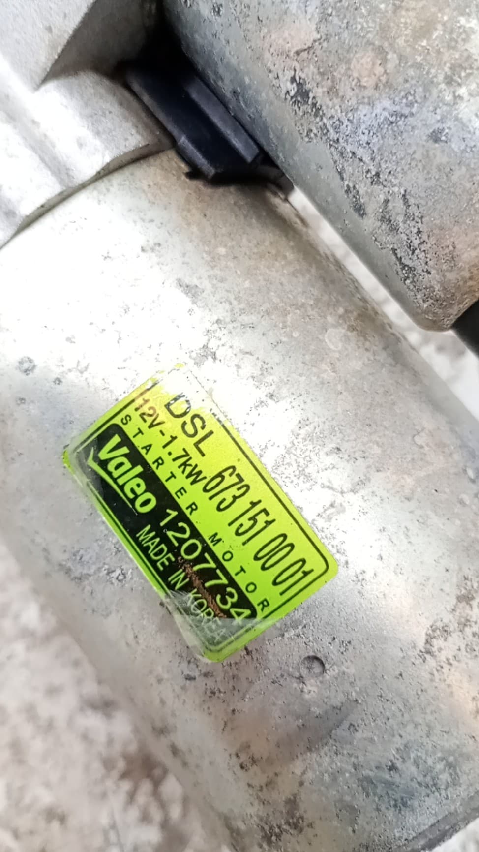 Motor arranque SSANGYONG TIVOLI 2