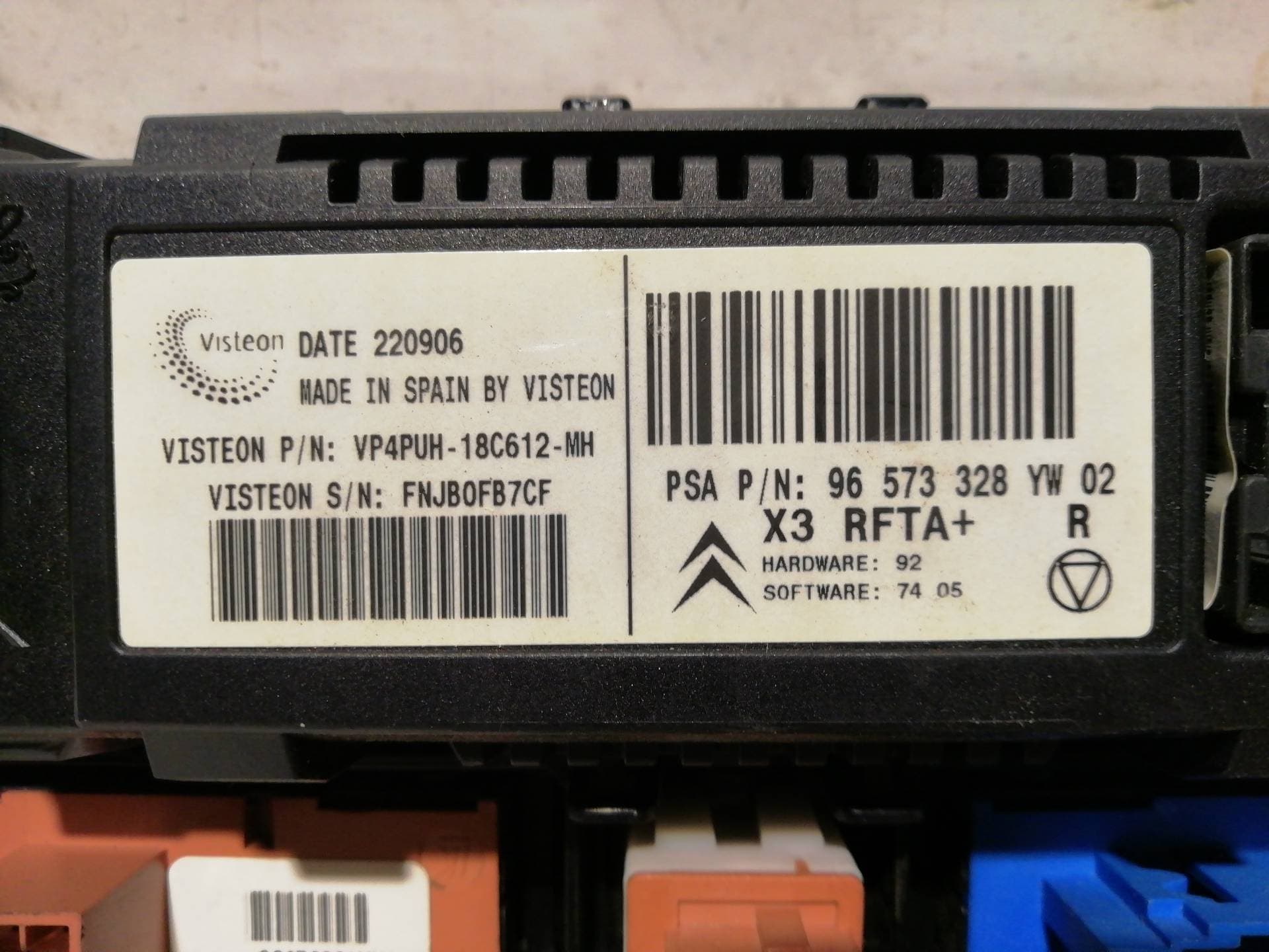 Recambio CITROEN C5 BERLINA ref. 96573328YW 2