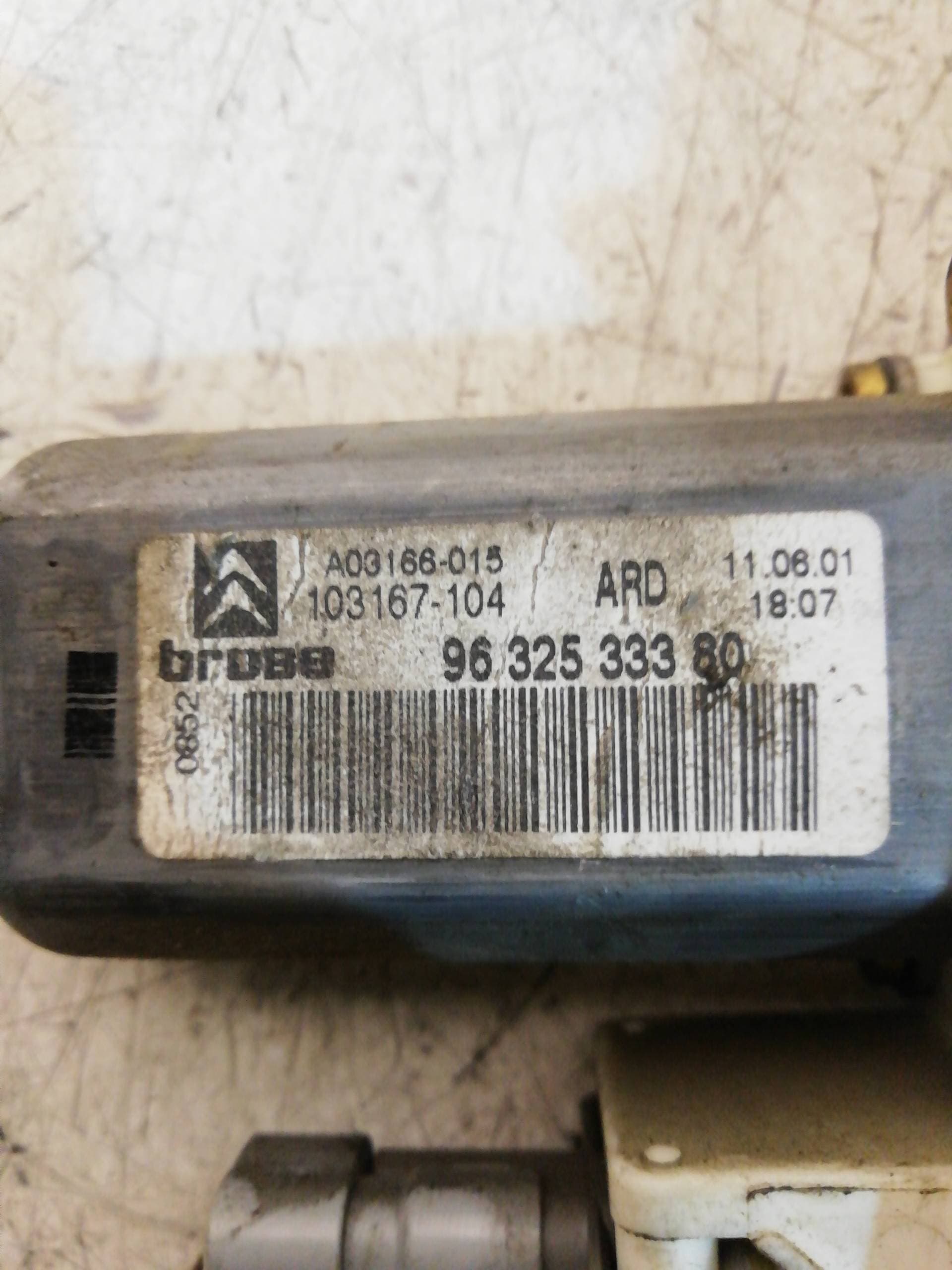 Elevalunas trasero derecho CITROEN C5 BERLINA 2