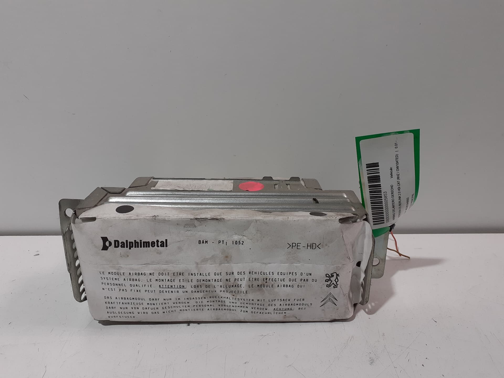 Airbag delantero derecho CITROEN C5 BERLINA