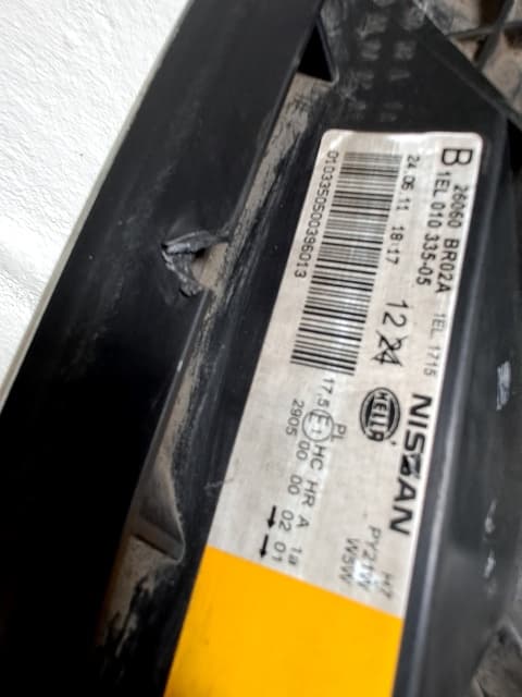 Faro izquierdo NISSAN QASHQAI (J10) 2