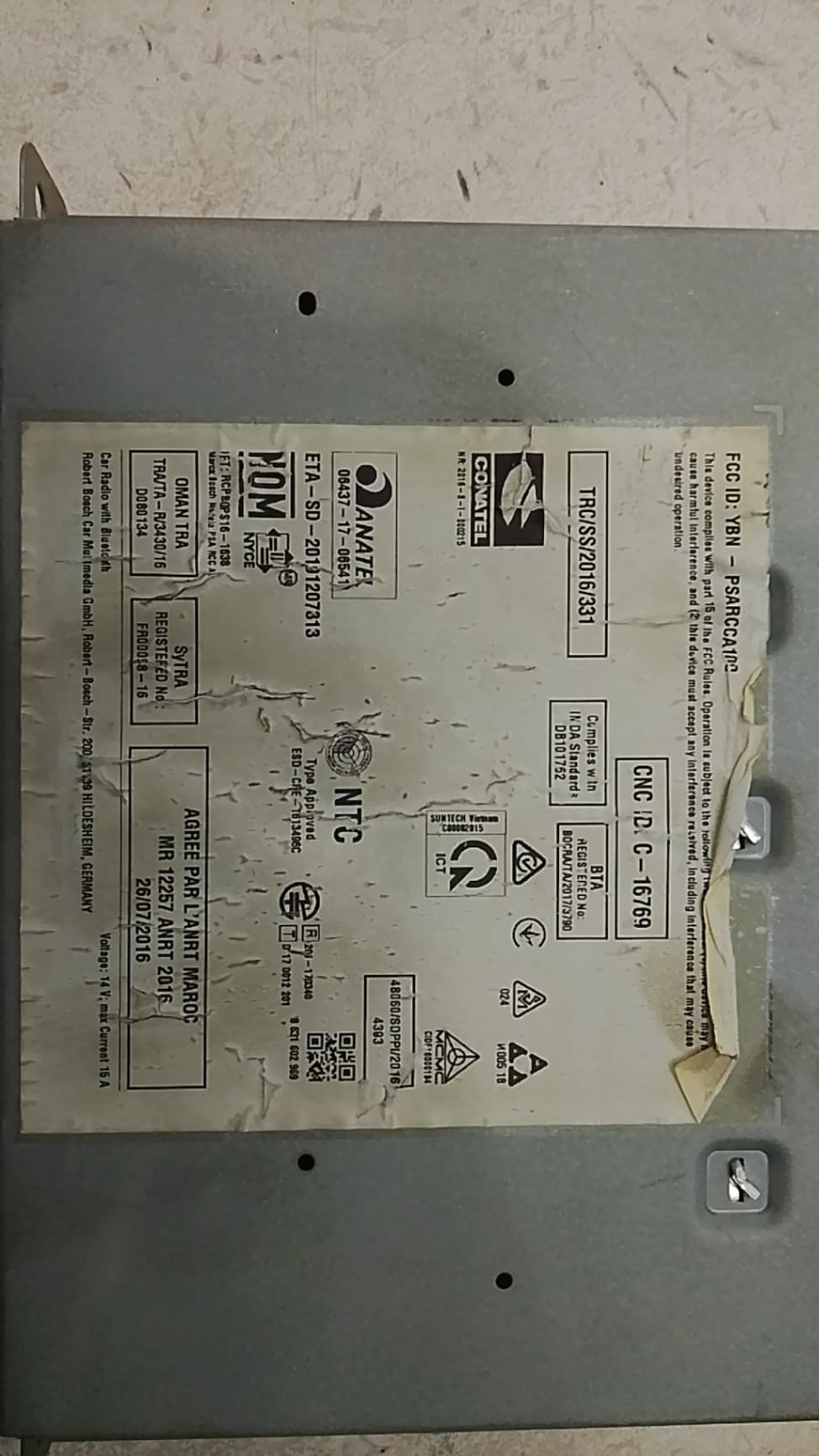 Sistema audio / radio cd OPEL CORSA F 3