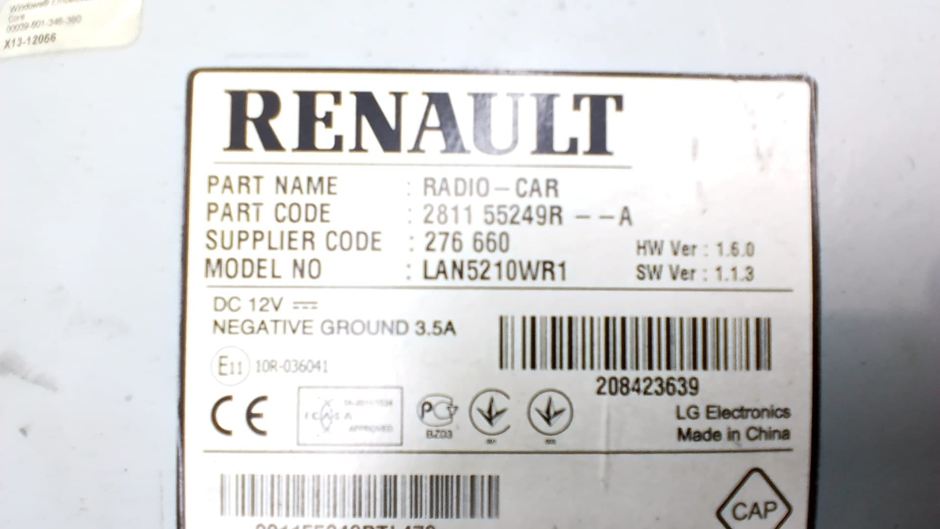 Pantalla multifuncion RENAULT CLIO IV 2