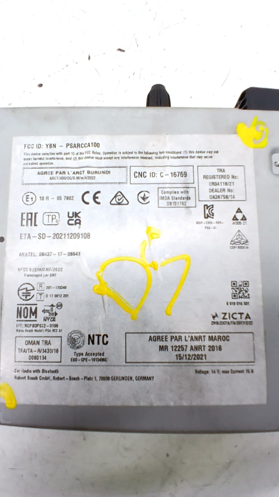 Sistema audio / radio cd CITROEN C3 3