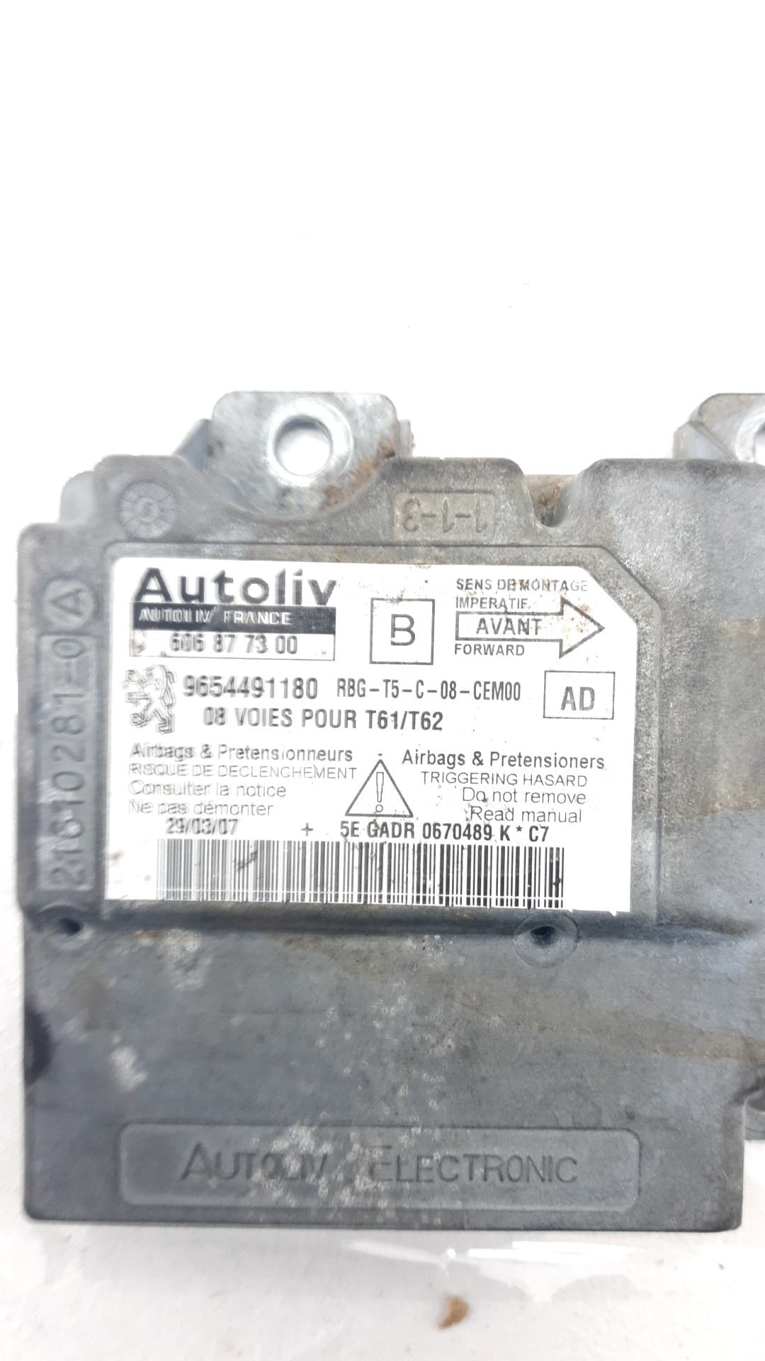 Centralita airbag PEUGEOT 307 (S1) 4