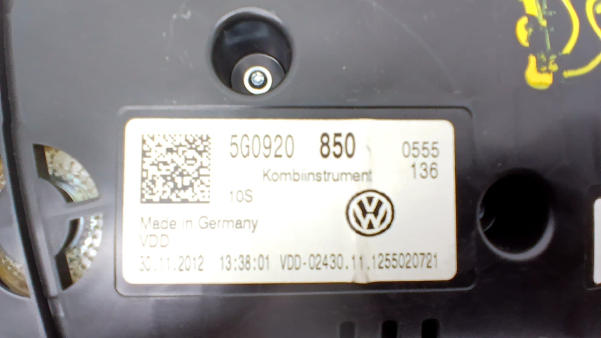 Cuadro instrumentos VOLKSWAGEN GOLF VII LIM 2