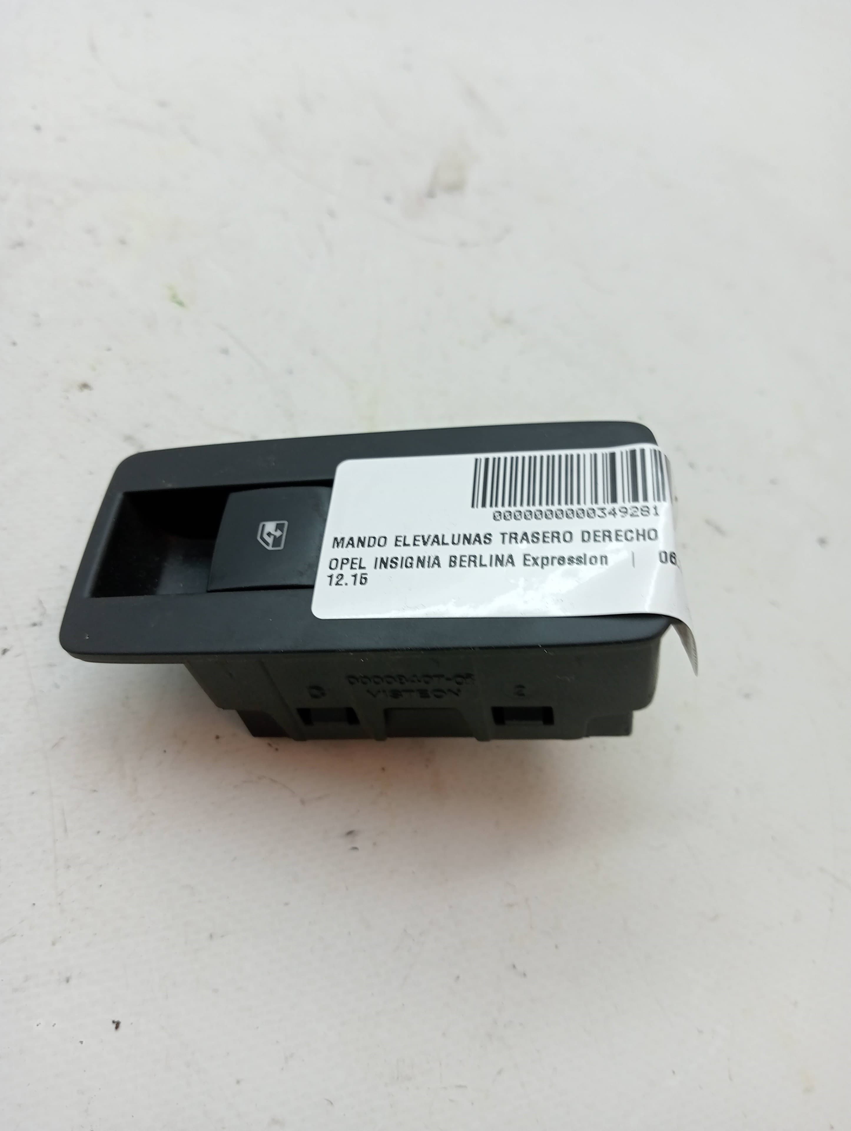 Mando elevalunas trasero derecho OPEL INSIGNIA BERLINA