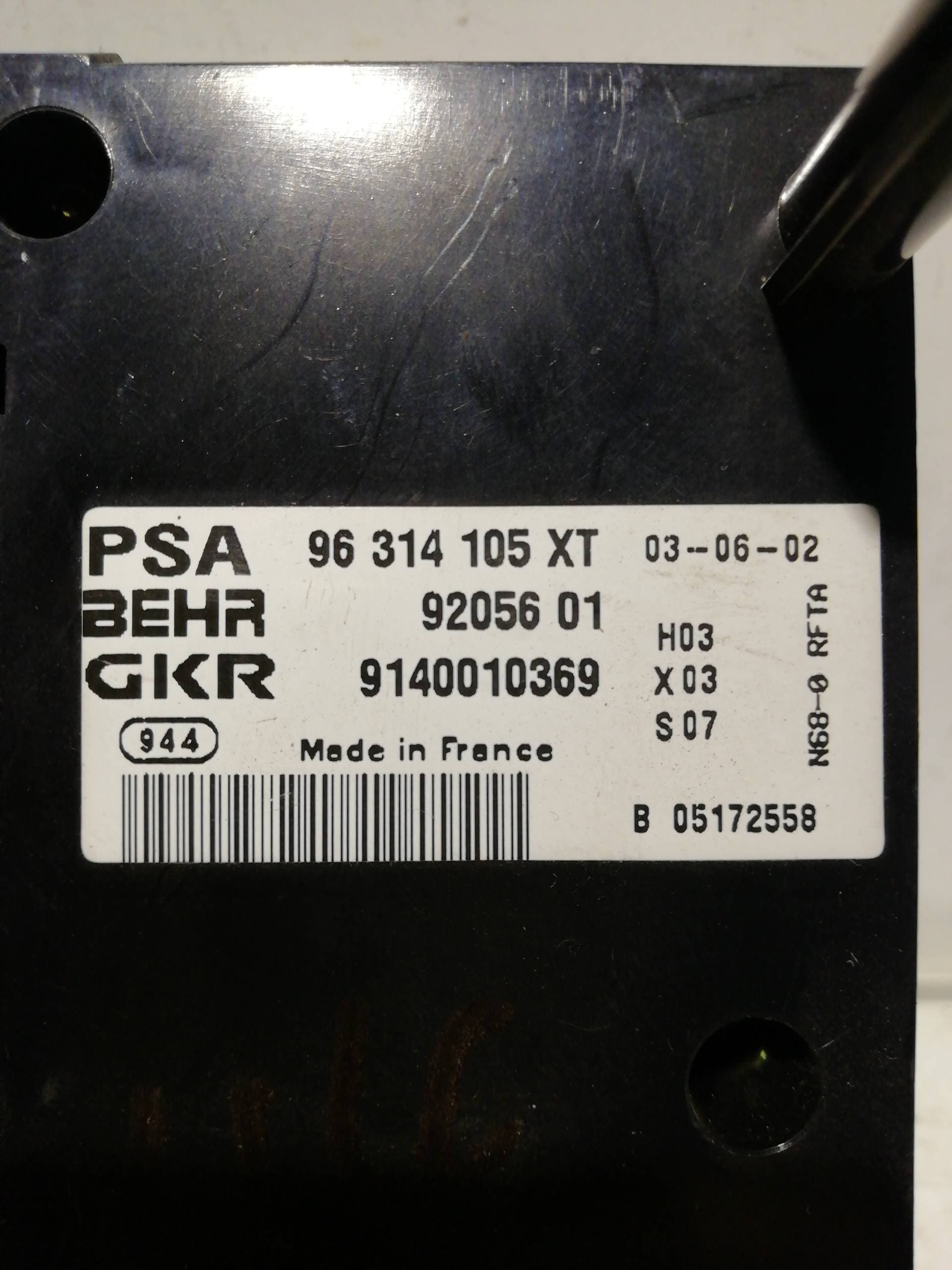 Mando climatizador CITROEN XSARA PICASSO 2