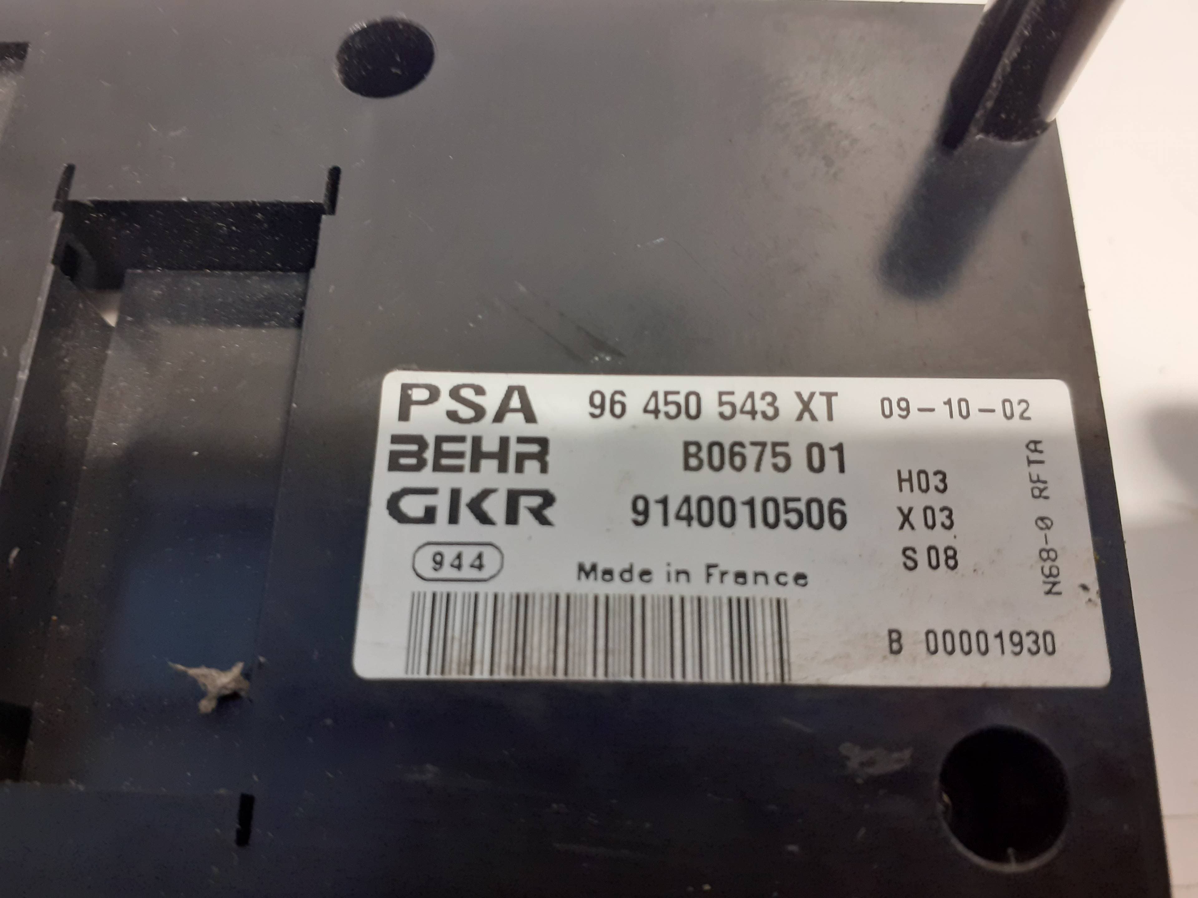 Mando climatizador CITROEN XSARA PICASSO 2