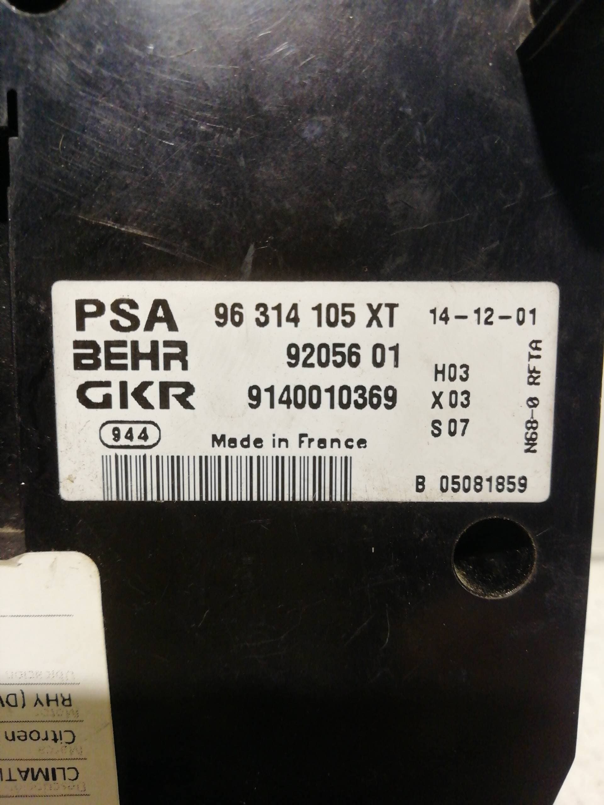 Mando climatizador CITROEN XSARA PICASSO 4