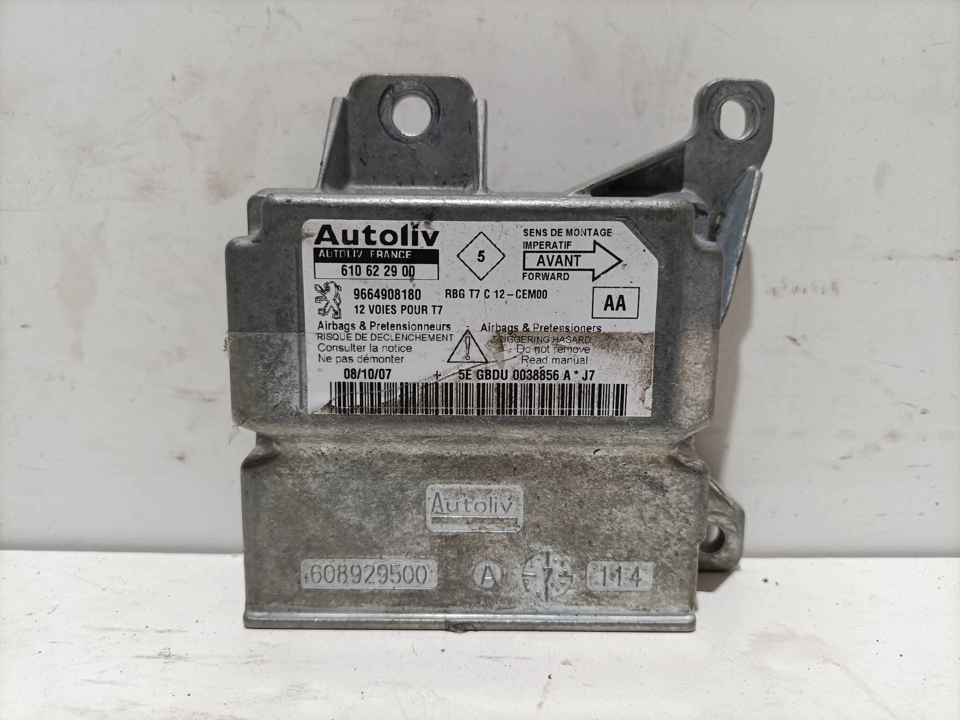 Centralita airbag PEUGEOT 308