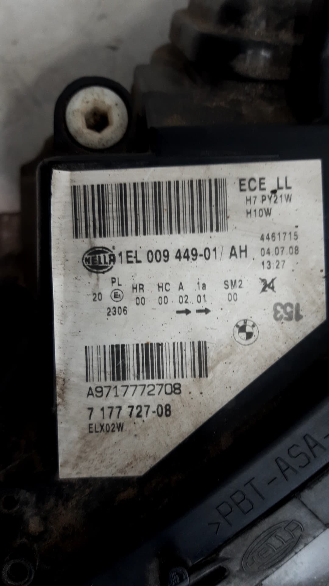 Faro izquierdo BMW 5 (E12)
