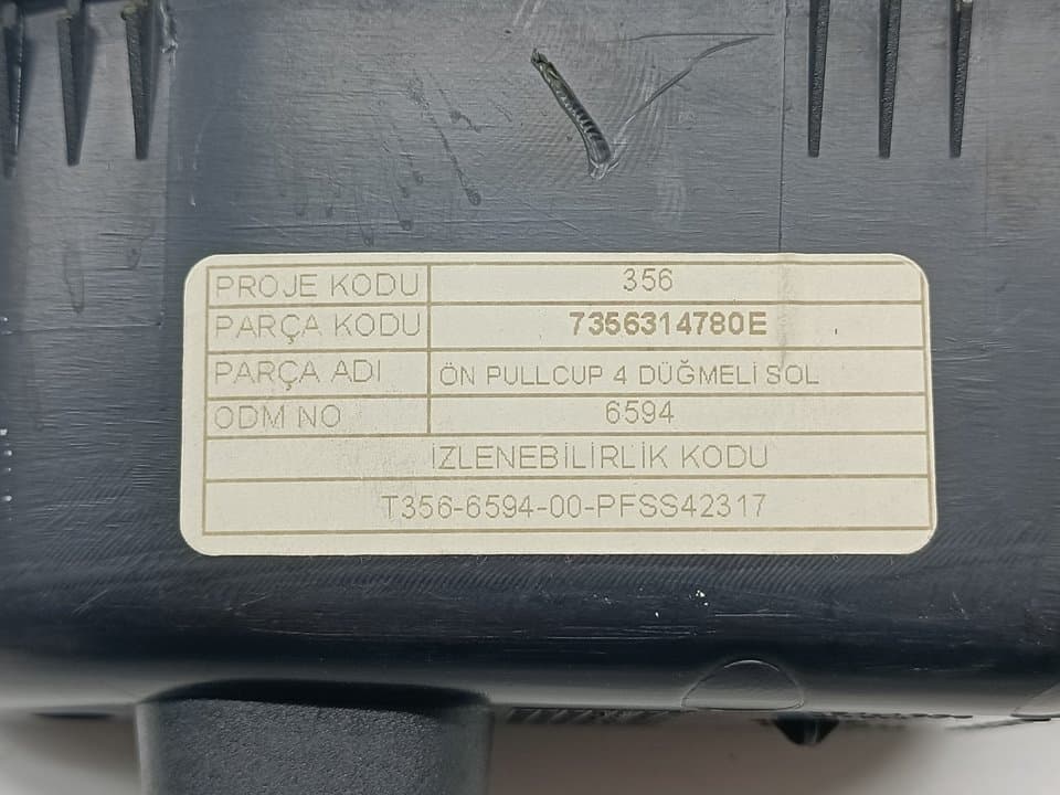Mando elevalunas delantero izquierdo FIAT TIPO II (356) SEDAN 3