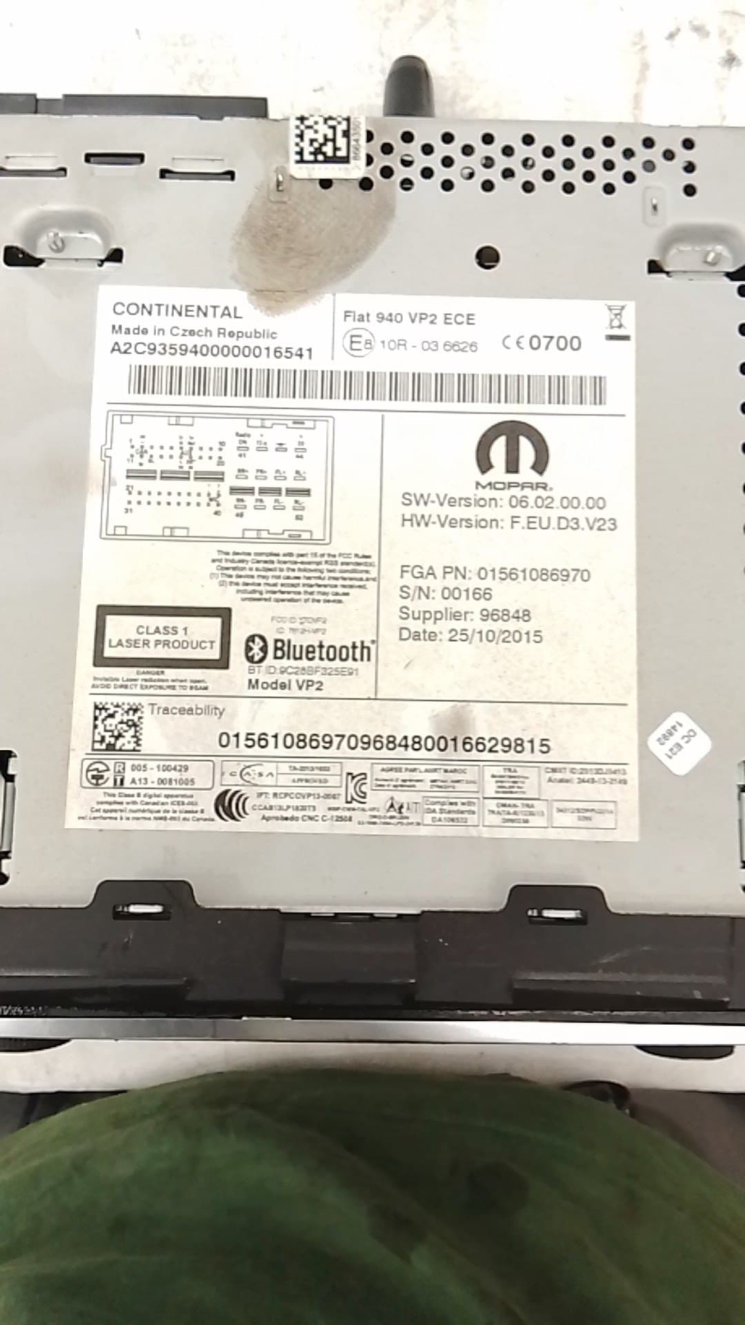 Pantalla multifuncion ALFA ROMEO GIULIETTA (191) 5