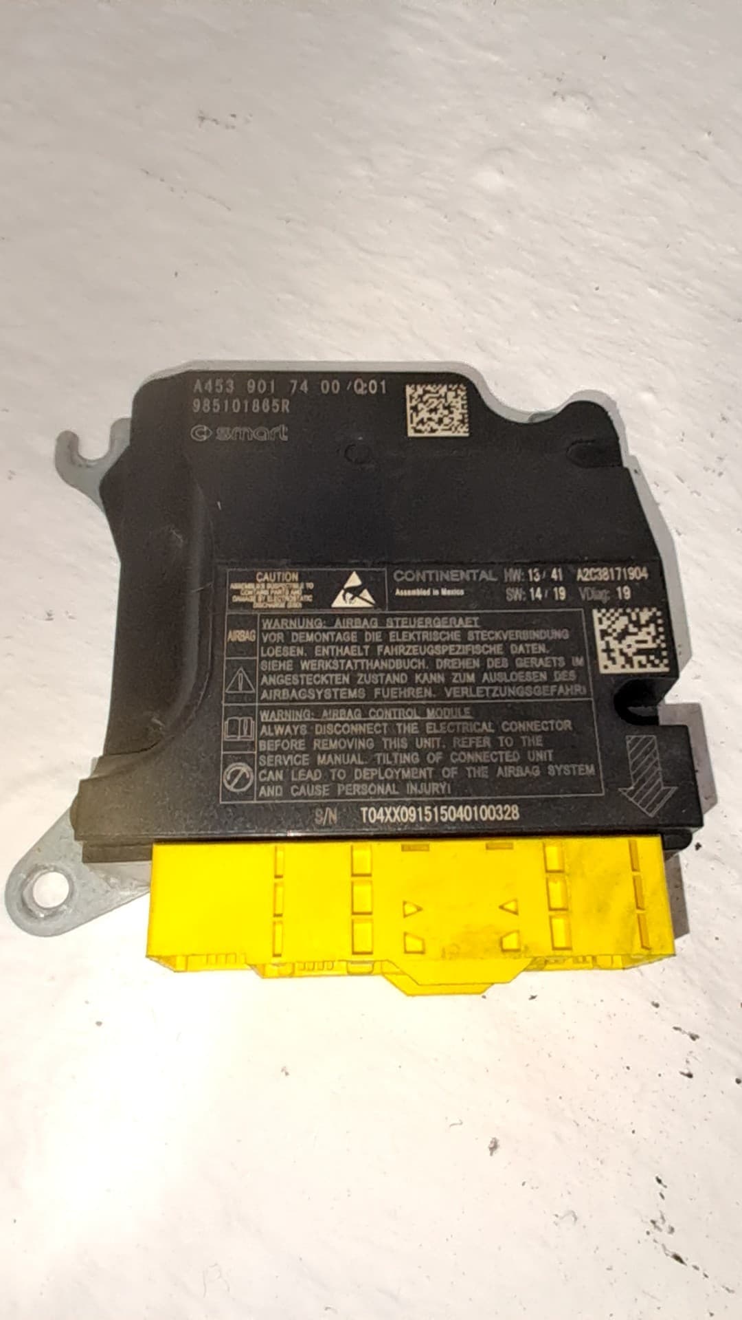 Kit airbag SMART FORTWO CABRIO (451) 5