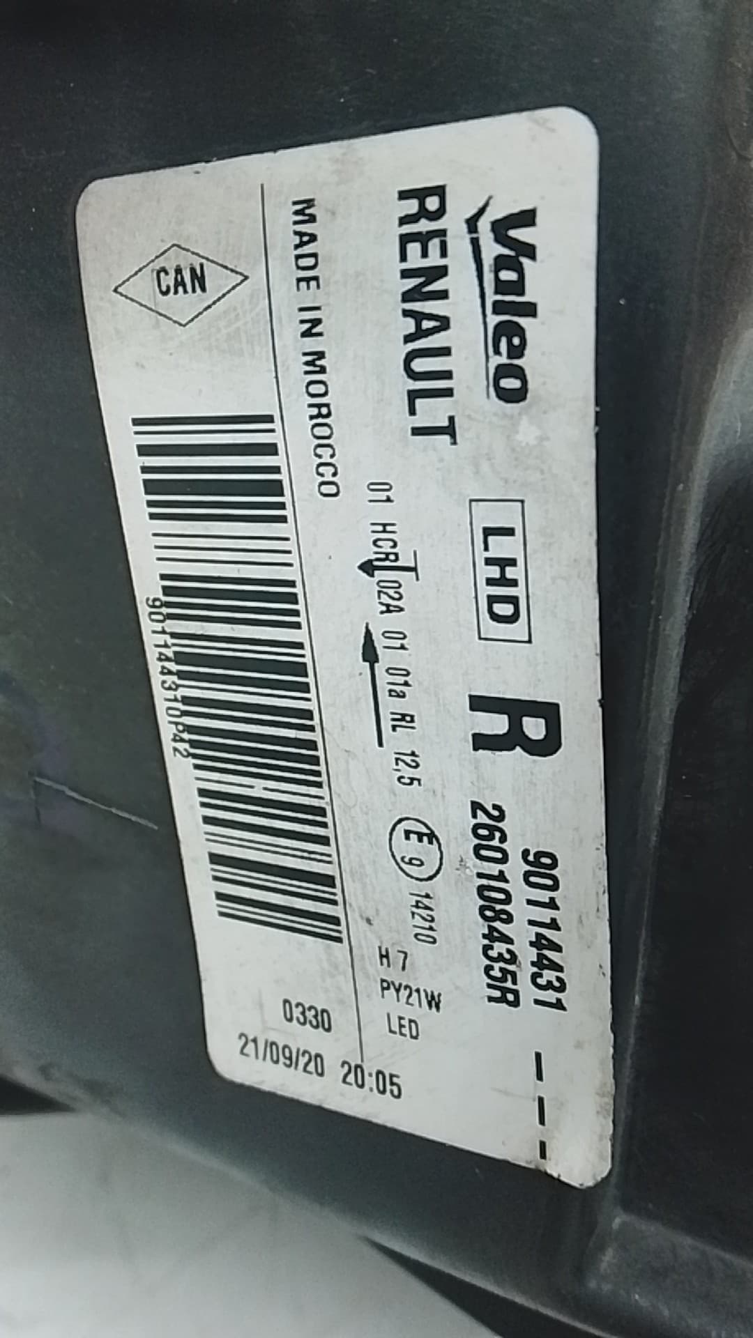 Faro derecho DACIA SANDERO 2