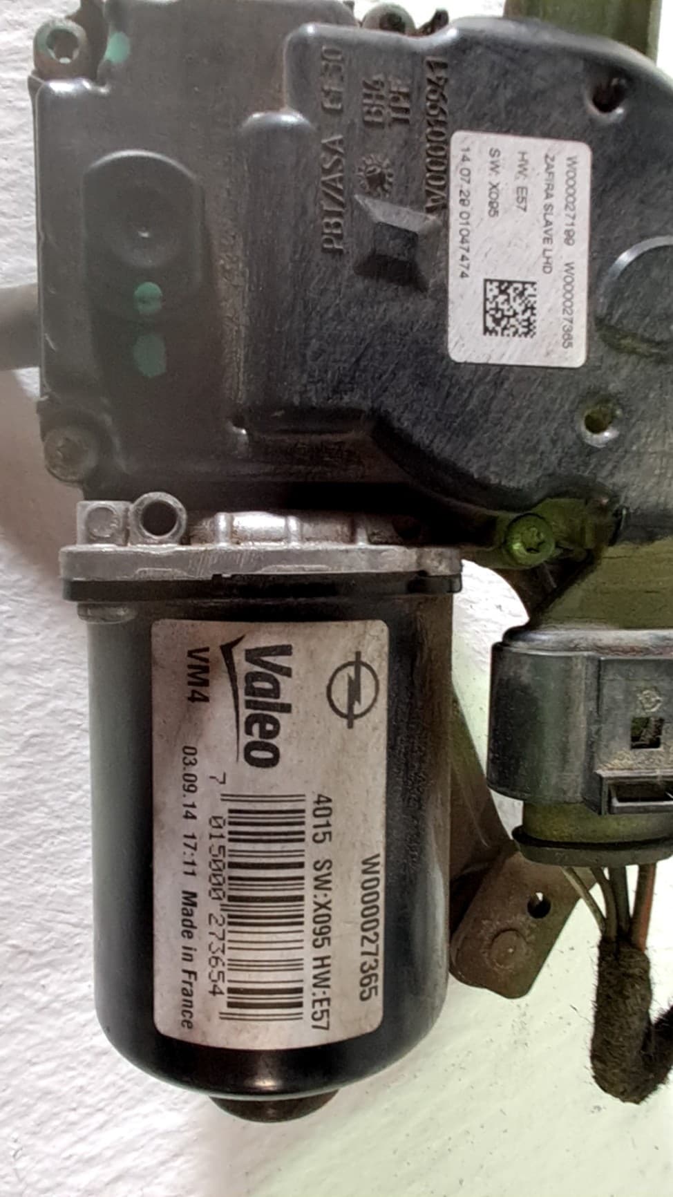 Motor limpia delantero OPEL ZAFIRA TOURER C (P12) 3