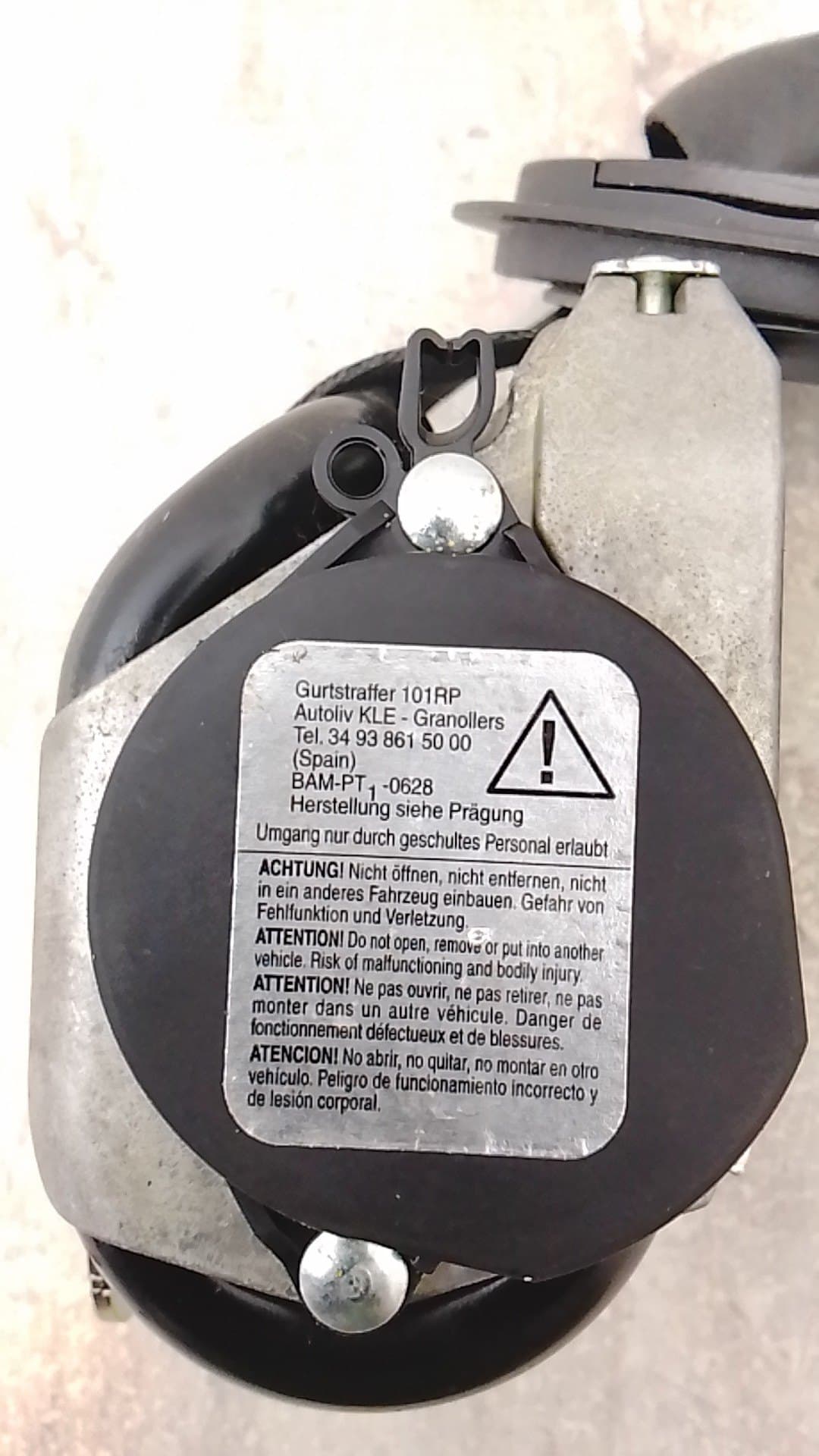 Cinturon seguridad delantero derecho SEAT ALTEA (5P1) 3