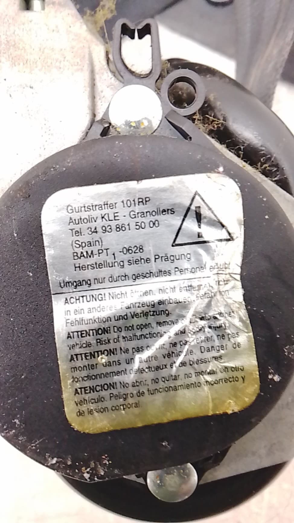 Cinturon seguridad delantero izquierdo SEAT ALTEA (5P1) 3