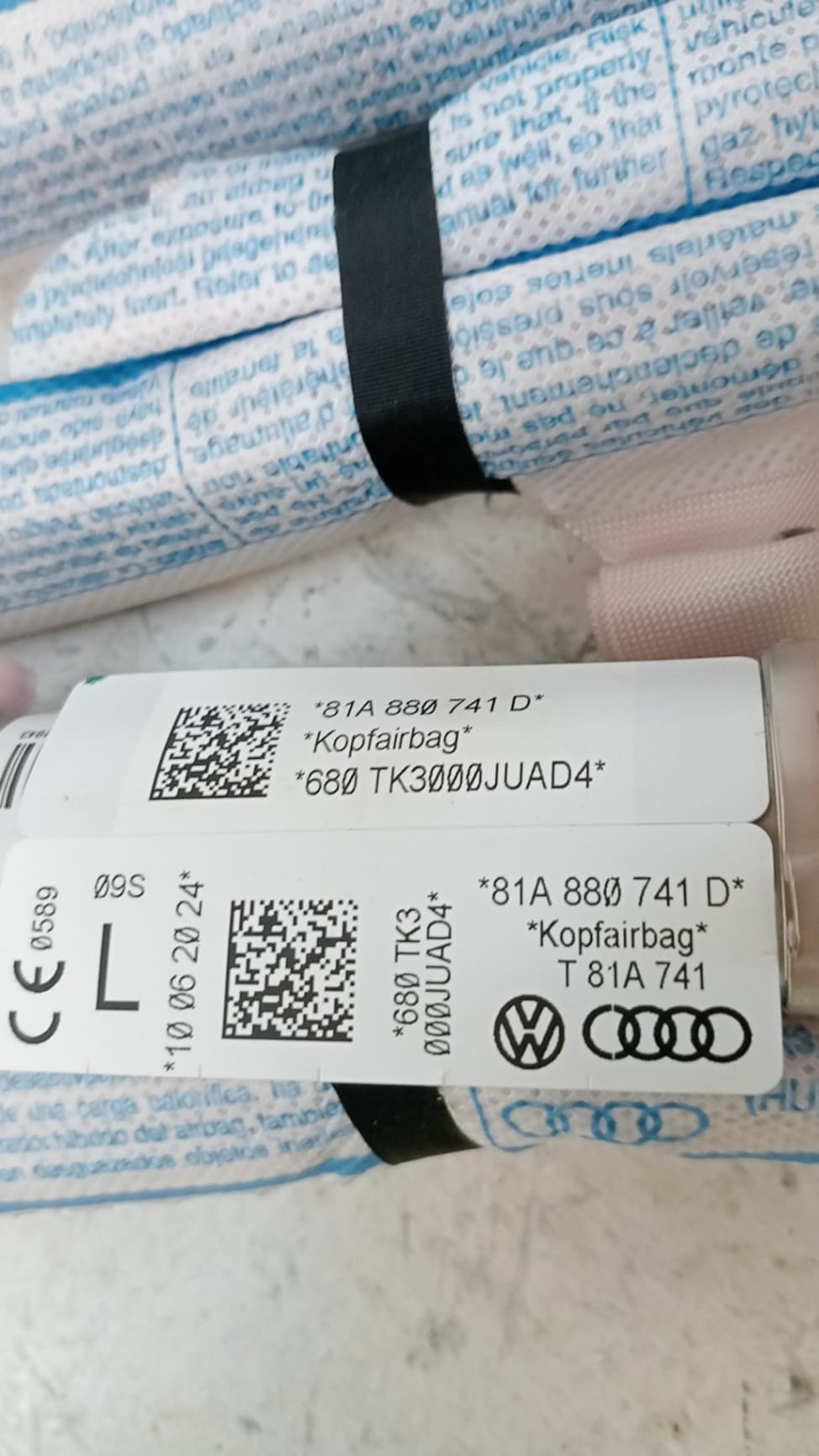 Airbag cortina delantero izquierdo AUDI Q2 (GAB)