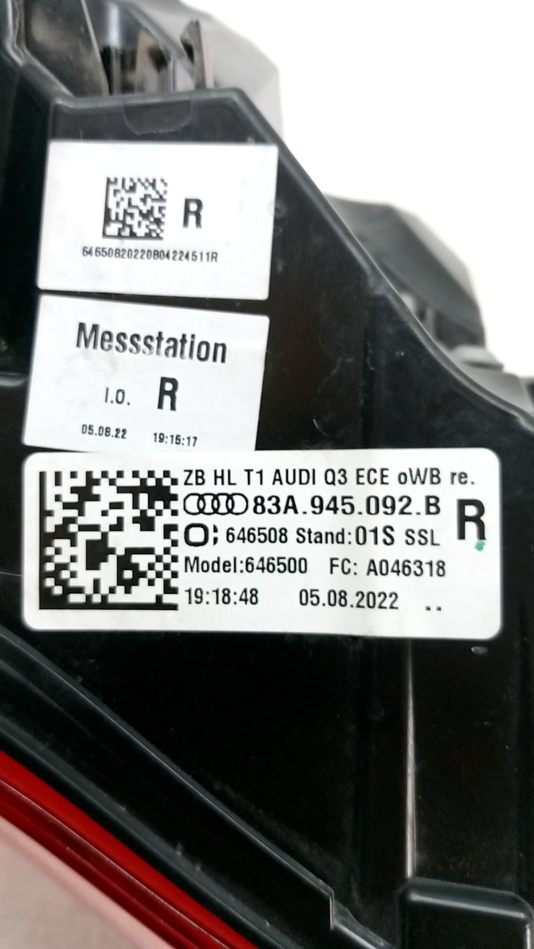 Piloto trasero derecho AUDI Q3 SPORTBACK (F3N) 2