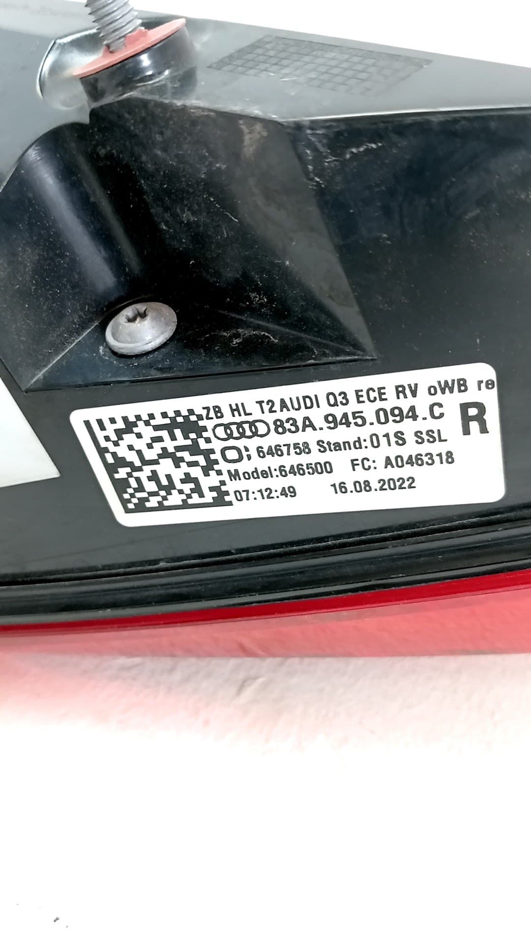 Piloto trasero derecho interior AUDI Q3 SPORTBACK (F3N) 2