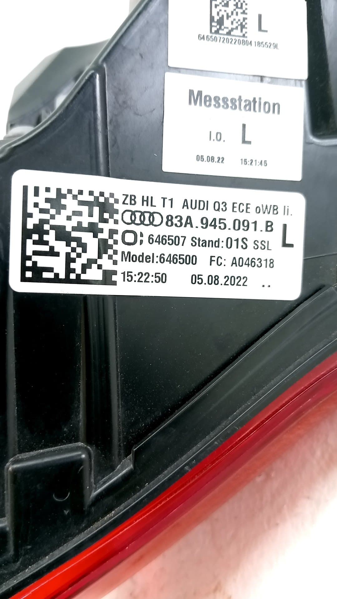 Piloto trasero izquierdo AUDI Q3 SPORTBACK (F3N) 2