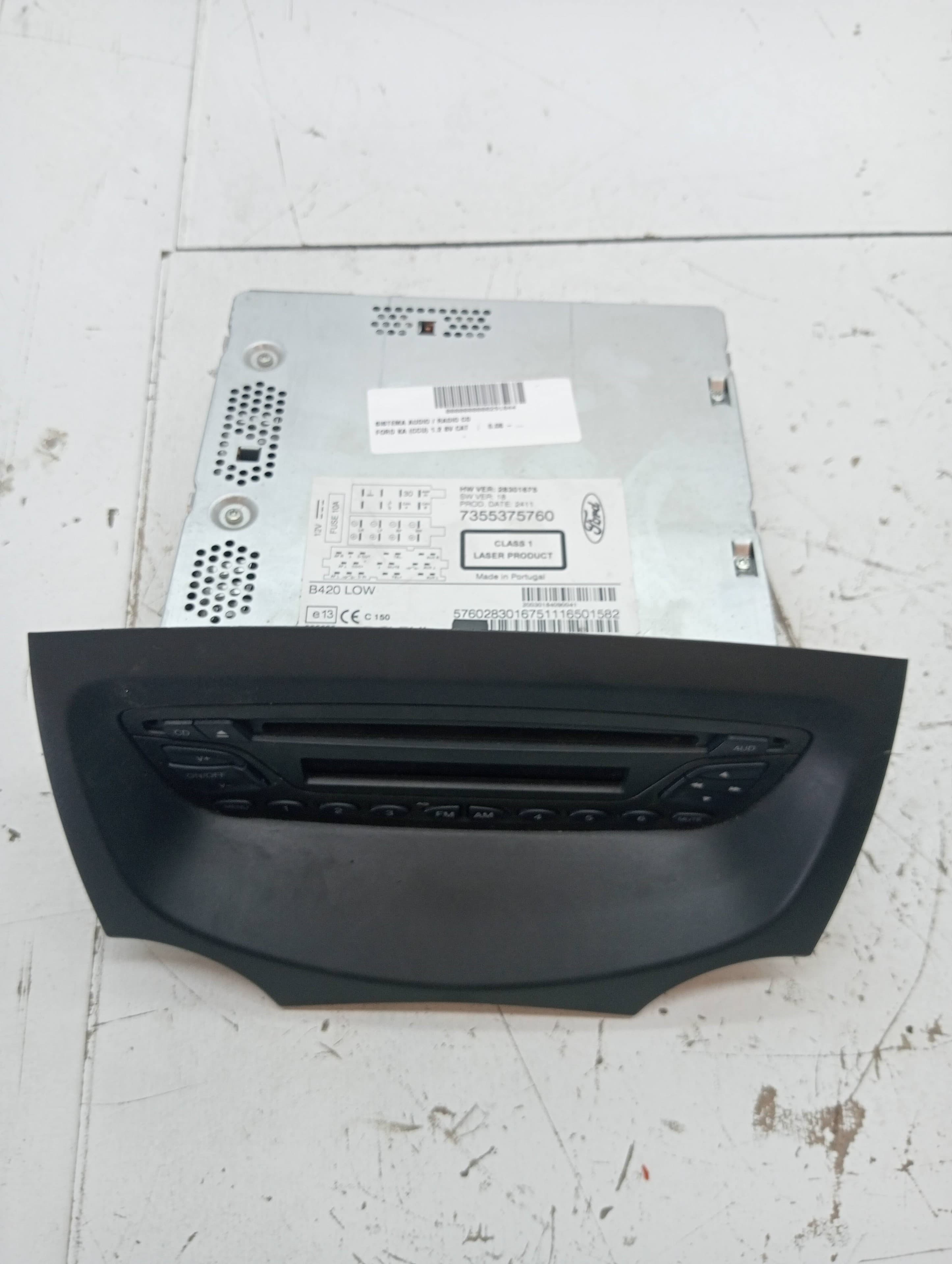 Sistema audio / radio cd FORD KA (CCU)