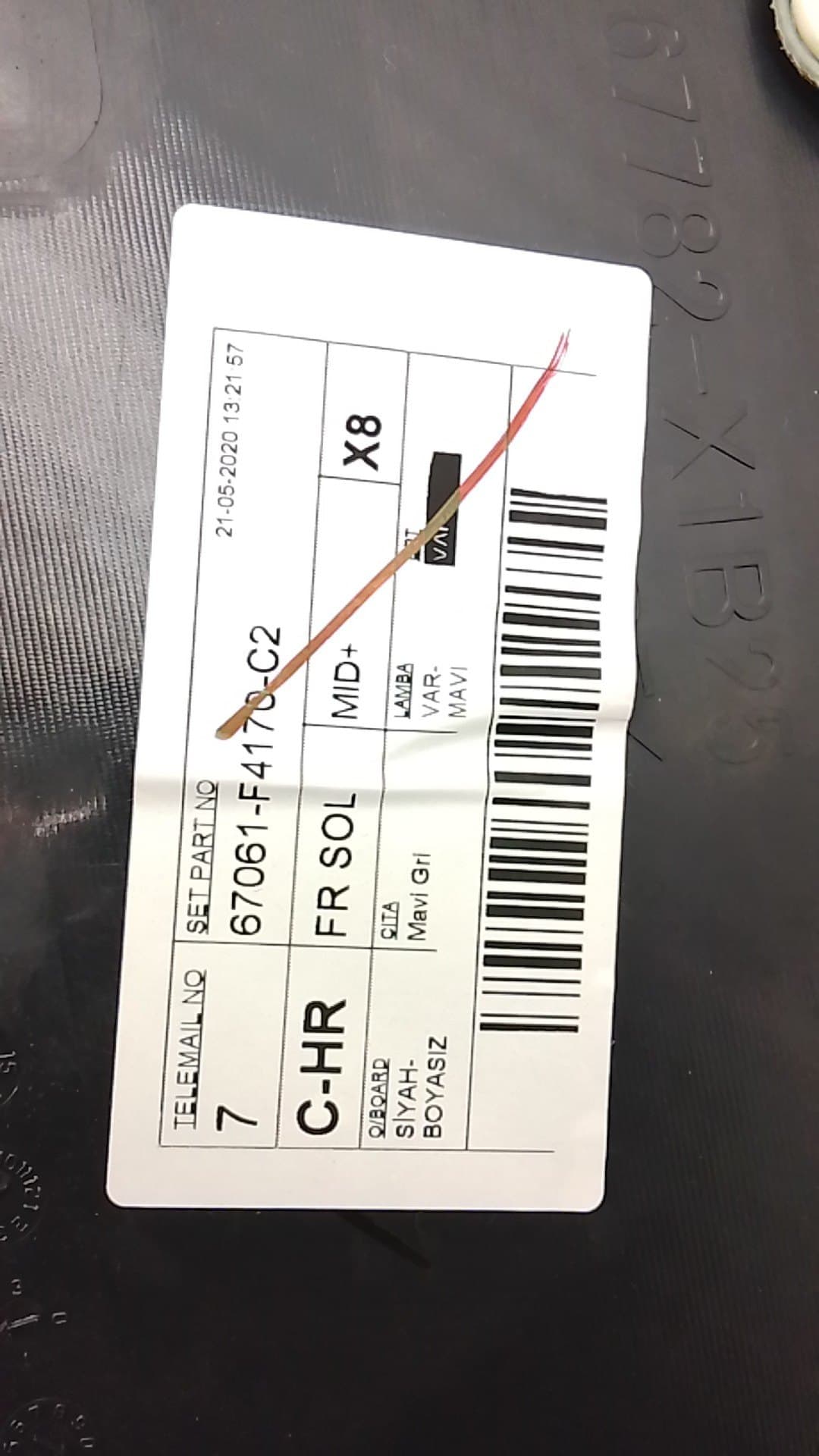 Recambio TOYOTA C-HR ref. 67620F4170C2 4